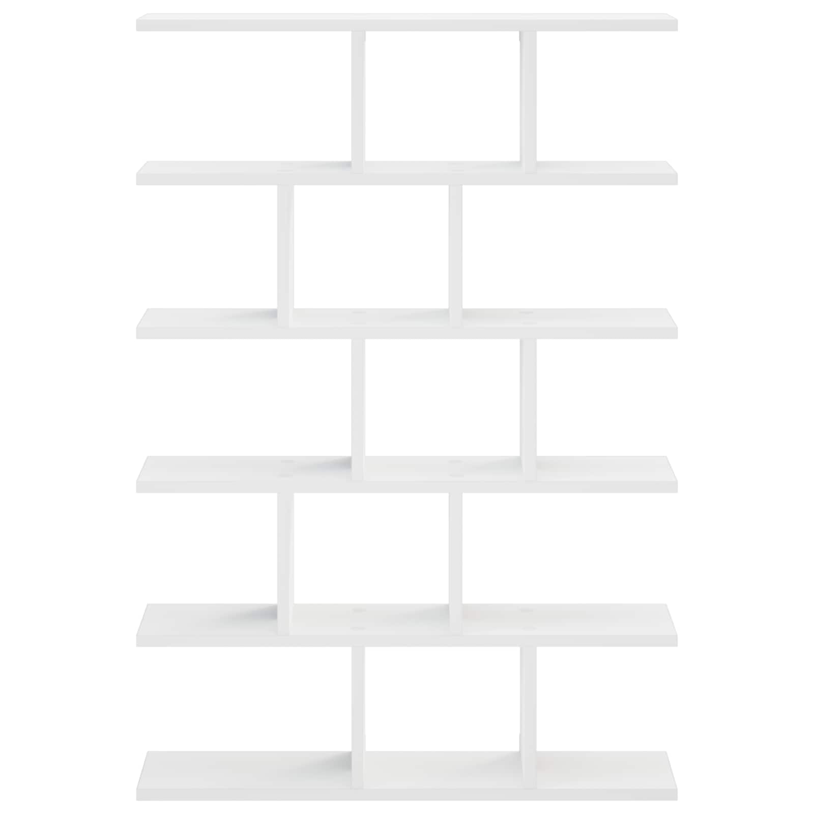 Wall Shelf White 70 x 17 x 101 cm Engineered Wood