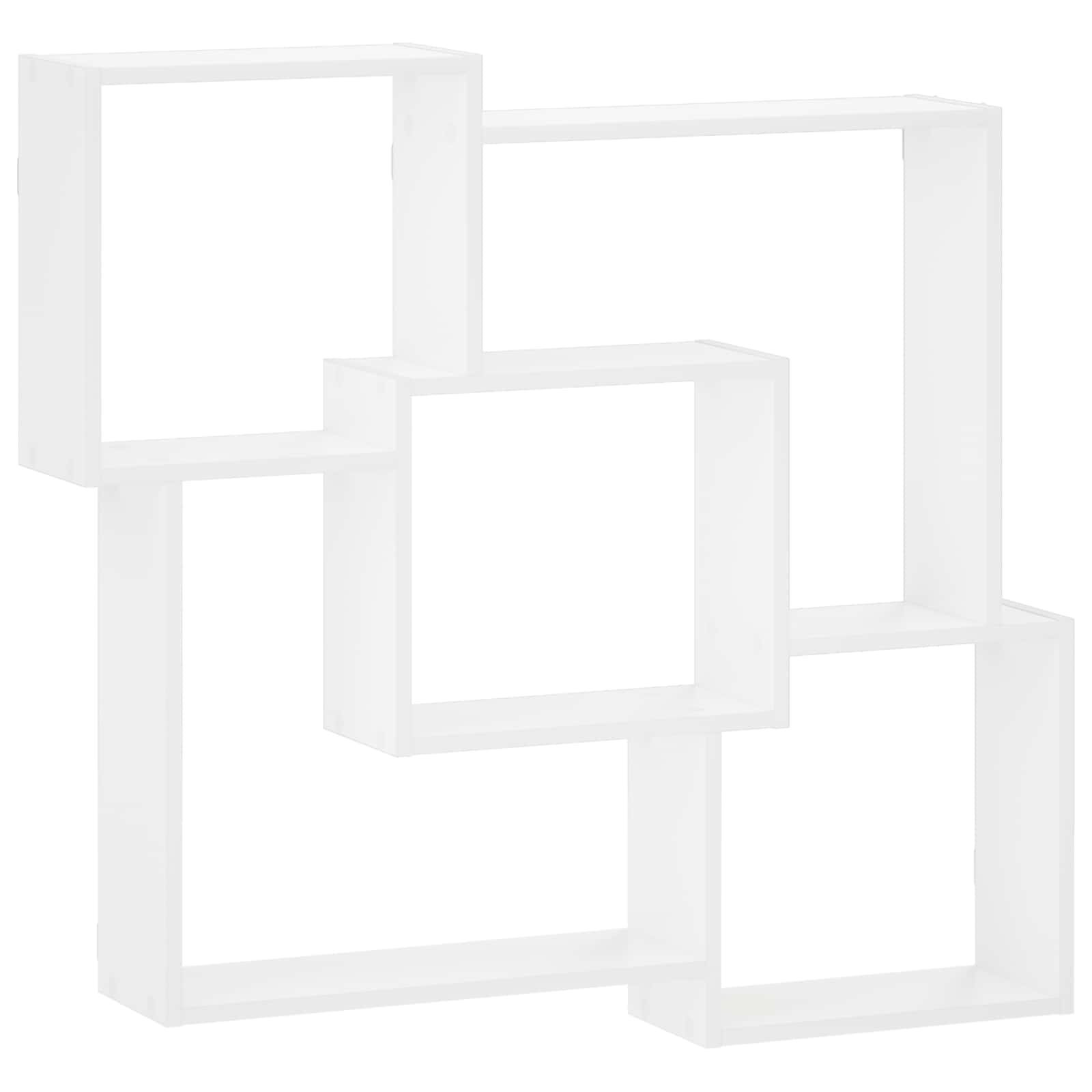 Wall Shelf White 98 x 17 x 91 cm Engineered Wood