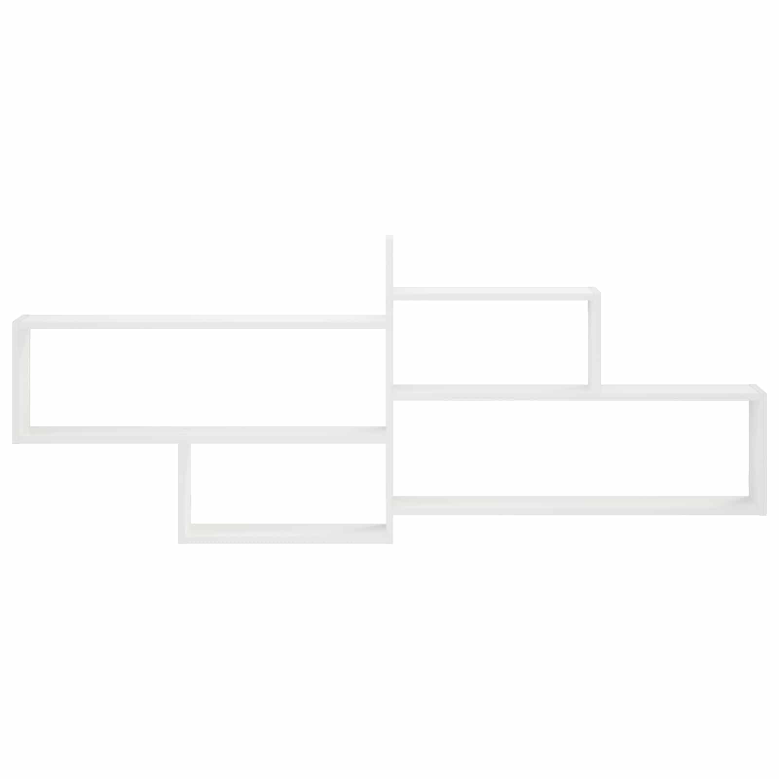 Wall Shelf White 168.5 x 17 x 68 cm Engineered Wood