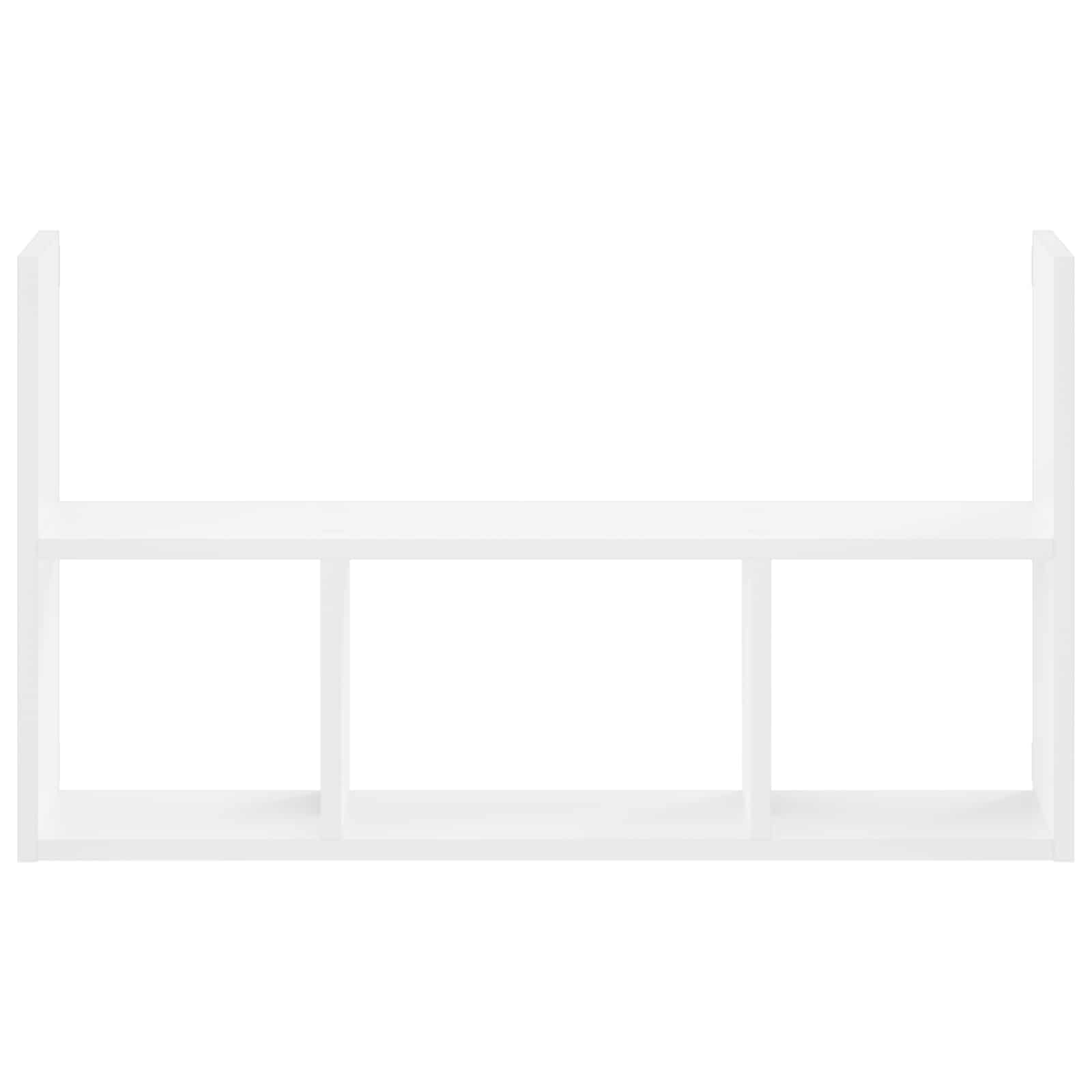 Wall Shelf White 78.5 x 17 x 45 cm Engineered Wood