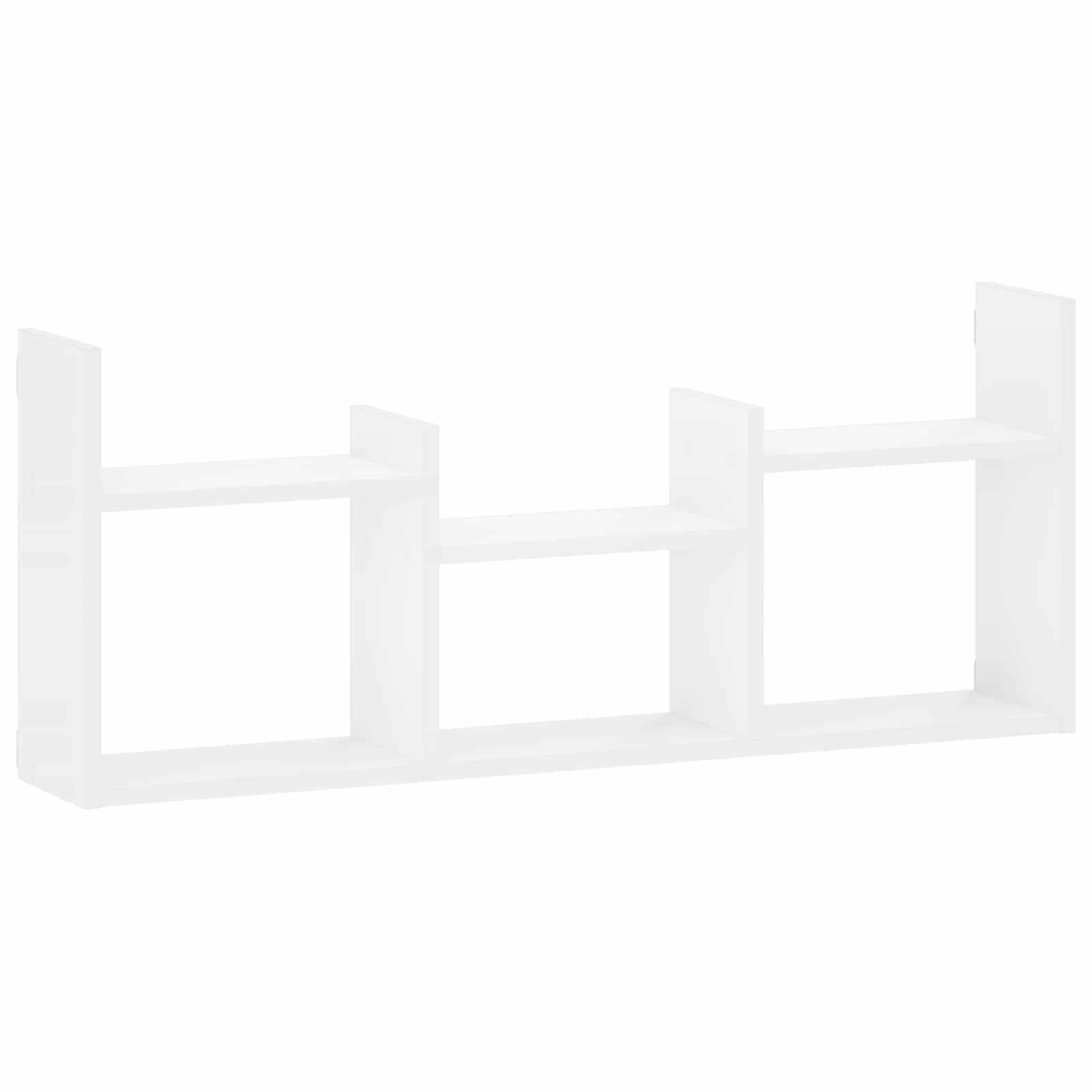 Wall Shelf White 97.5 x 17 x 40 cm Engineered Wood