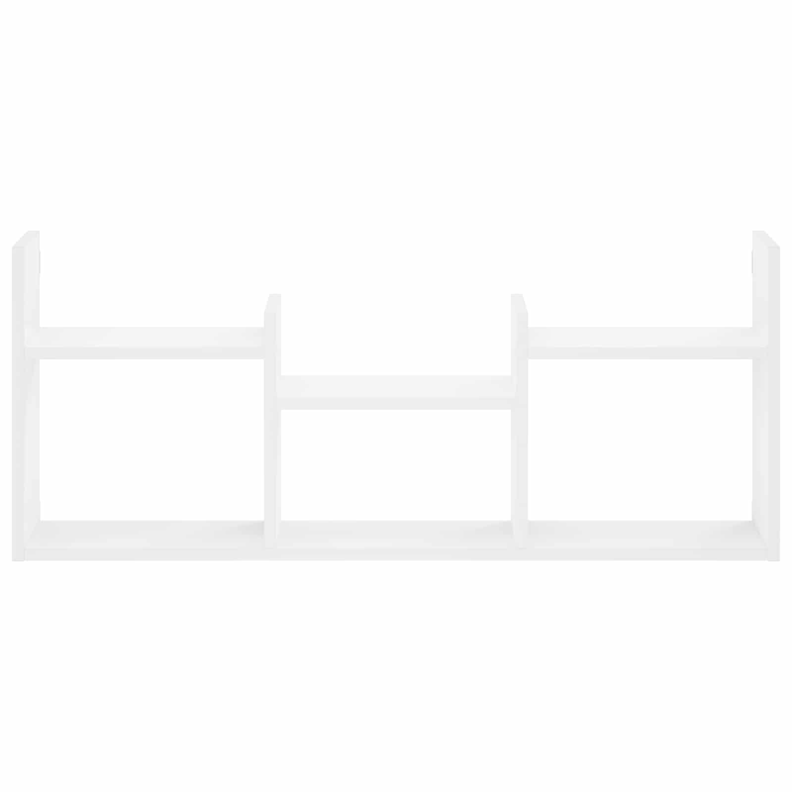 Wall Shelf White 97.5 x 17 x 40 cm Engineered Wood