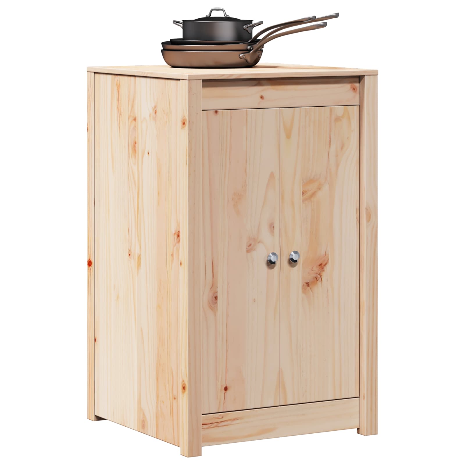 Outdoor Kitchen Cabinet MEPPEL Natural Douglas 55 x 55 x 92 cm