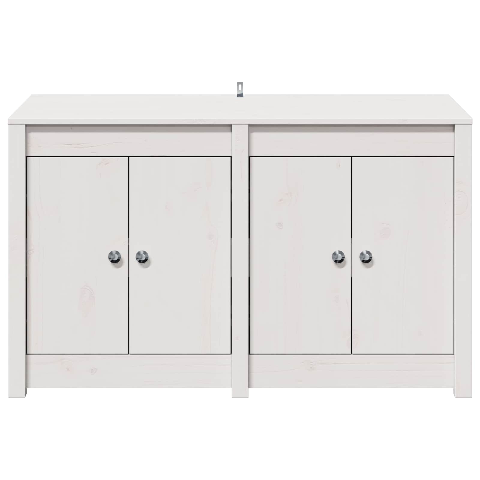 Outdoor Kitchen Cabinet MEPPEL 3 pcs Natural Solid Pine Wood