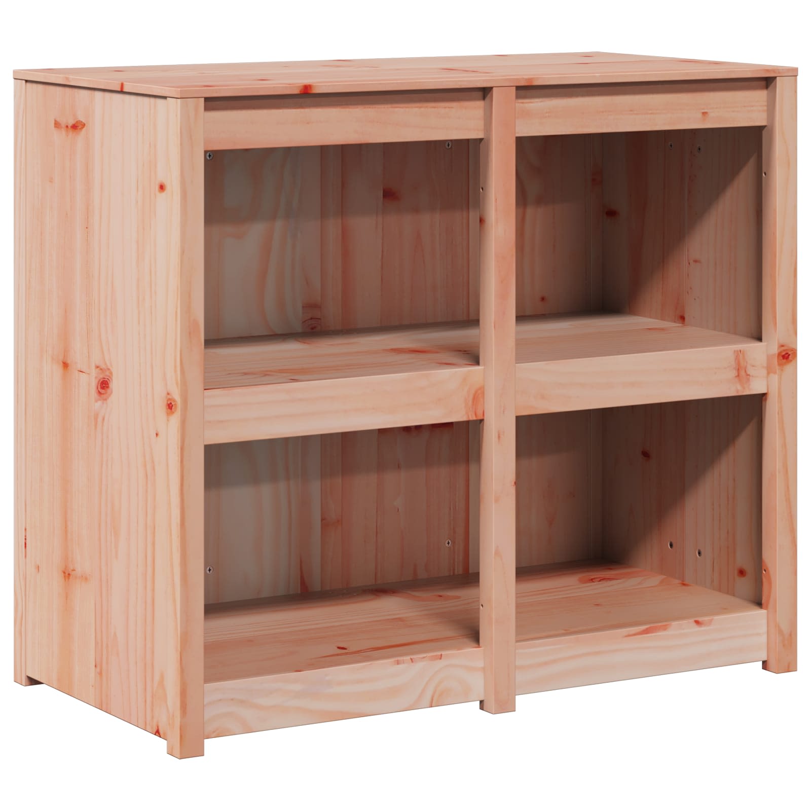 Outdoor Kitchen Cabinet MEPPEL 3 pcs White Solid Pine Wood