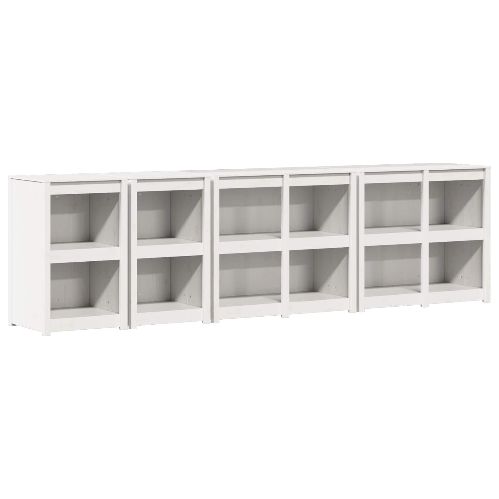 Outdoor Kitchen Cabinet MEPPEL 4 pcs White Solid Pine Wood
