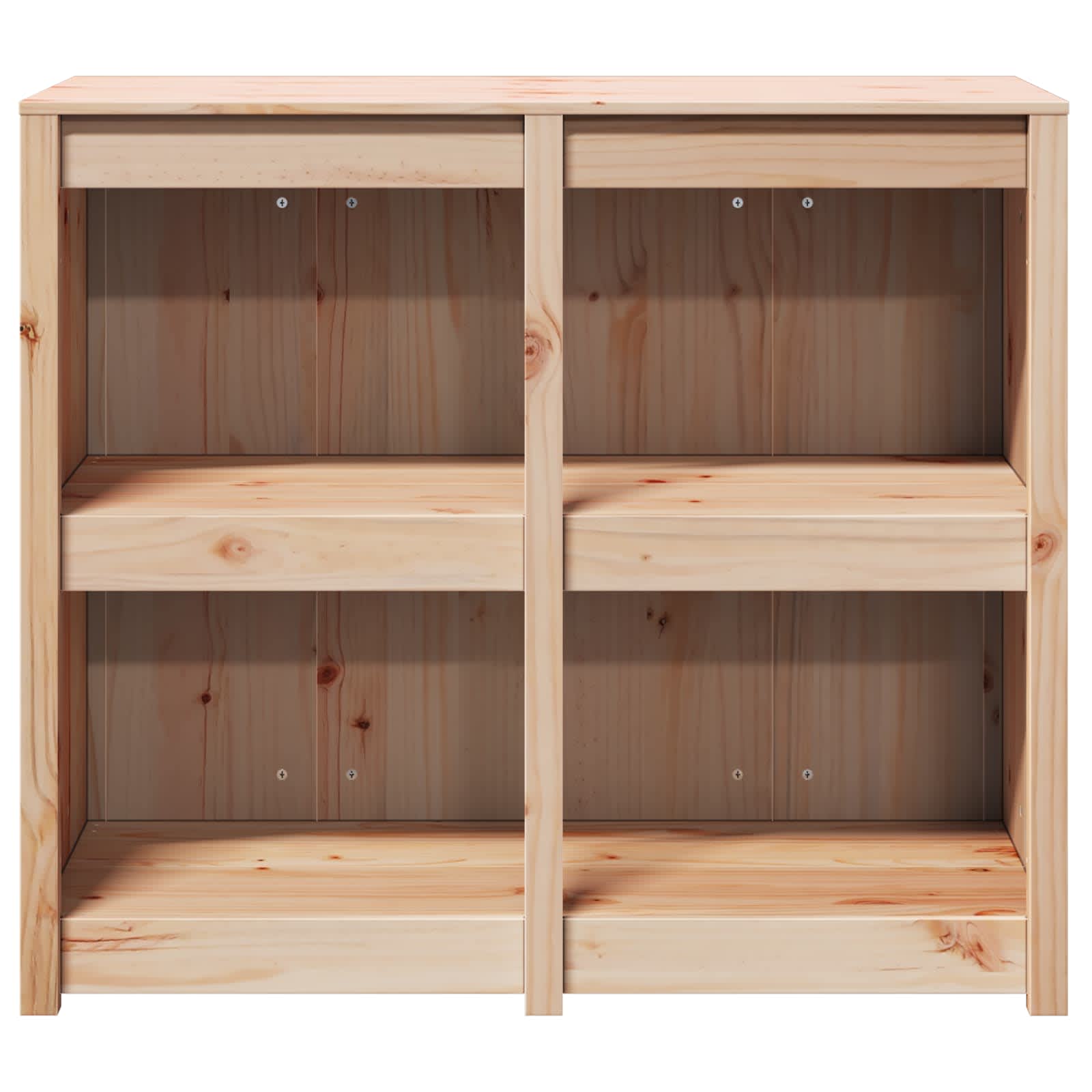 Outdoor Kitchen Cabinet MEPPEL 3 pcs Natural Solid Pine Wood