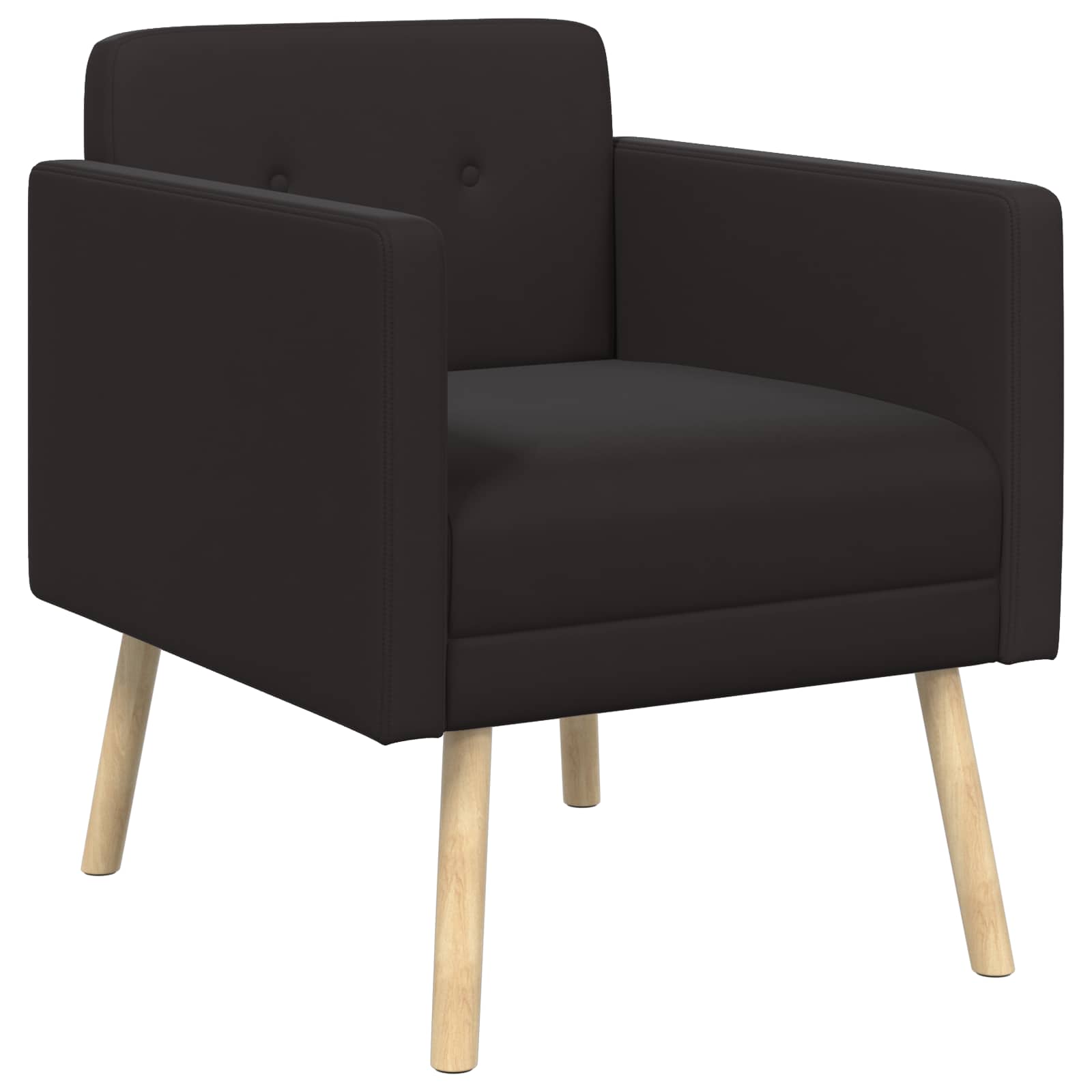 Accent Chair Black Velvet