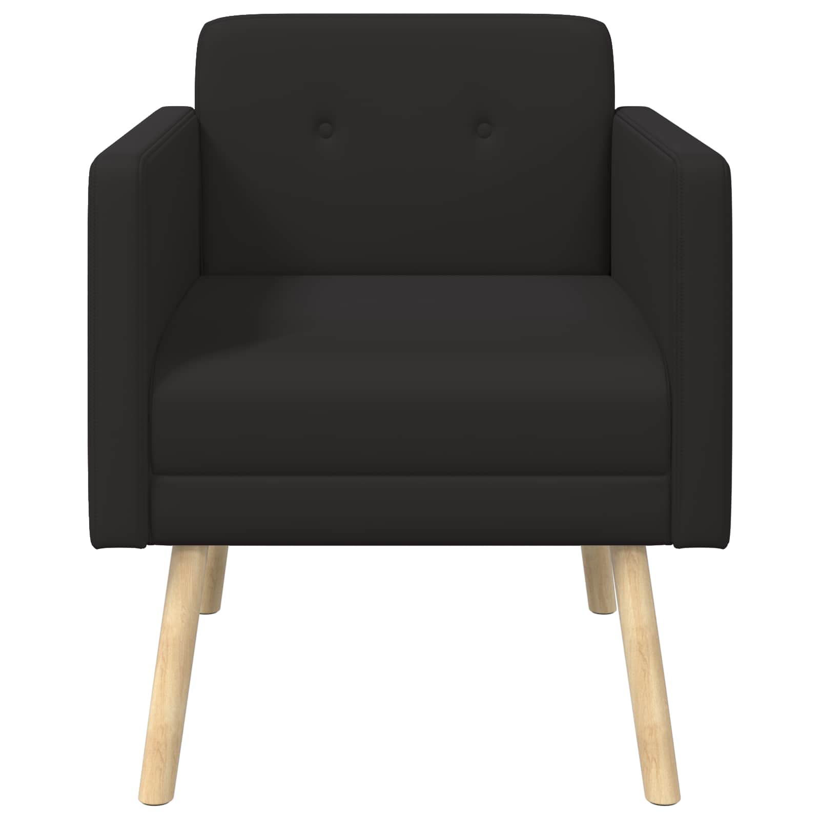 Accent Chair Black Velvet