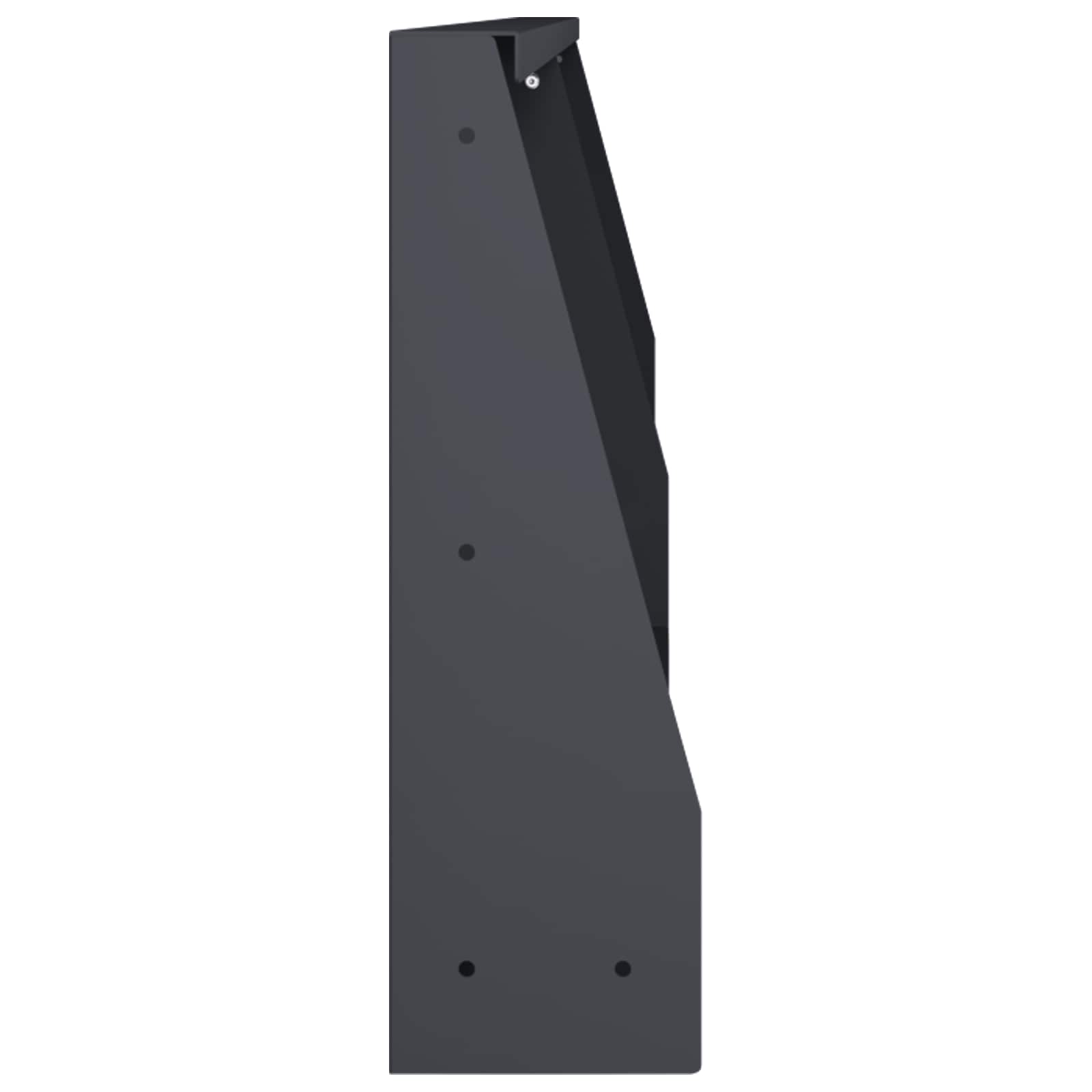 Retaining Wall 2 pcs 100 x 12 x 40 cm Steel Anthracite