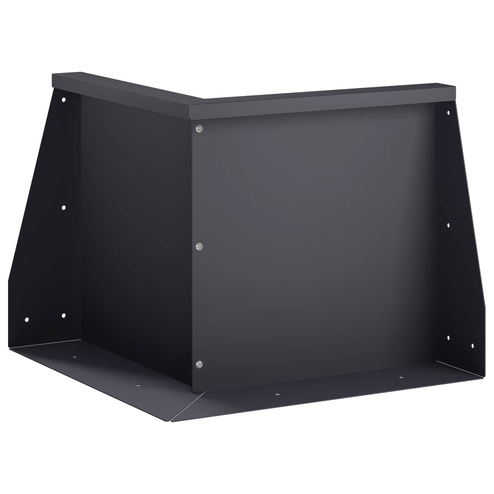 Retaining Wall 50 x 50 x 30 cm Steel Anthracite