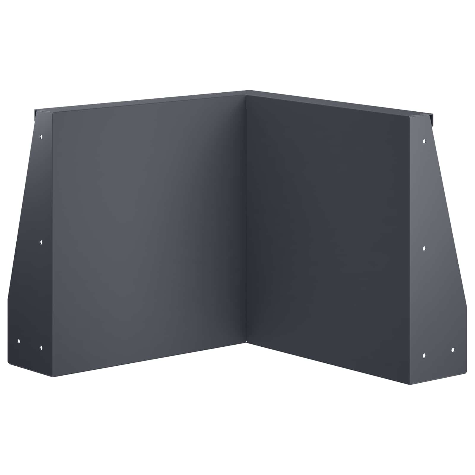 Retaining Wall 50 x 50 x 30 cm Steel Anthracite