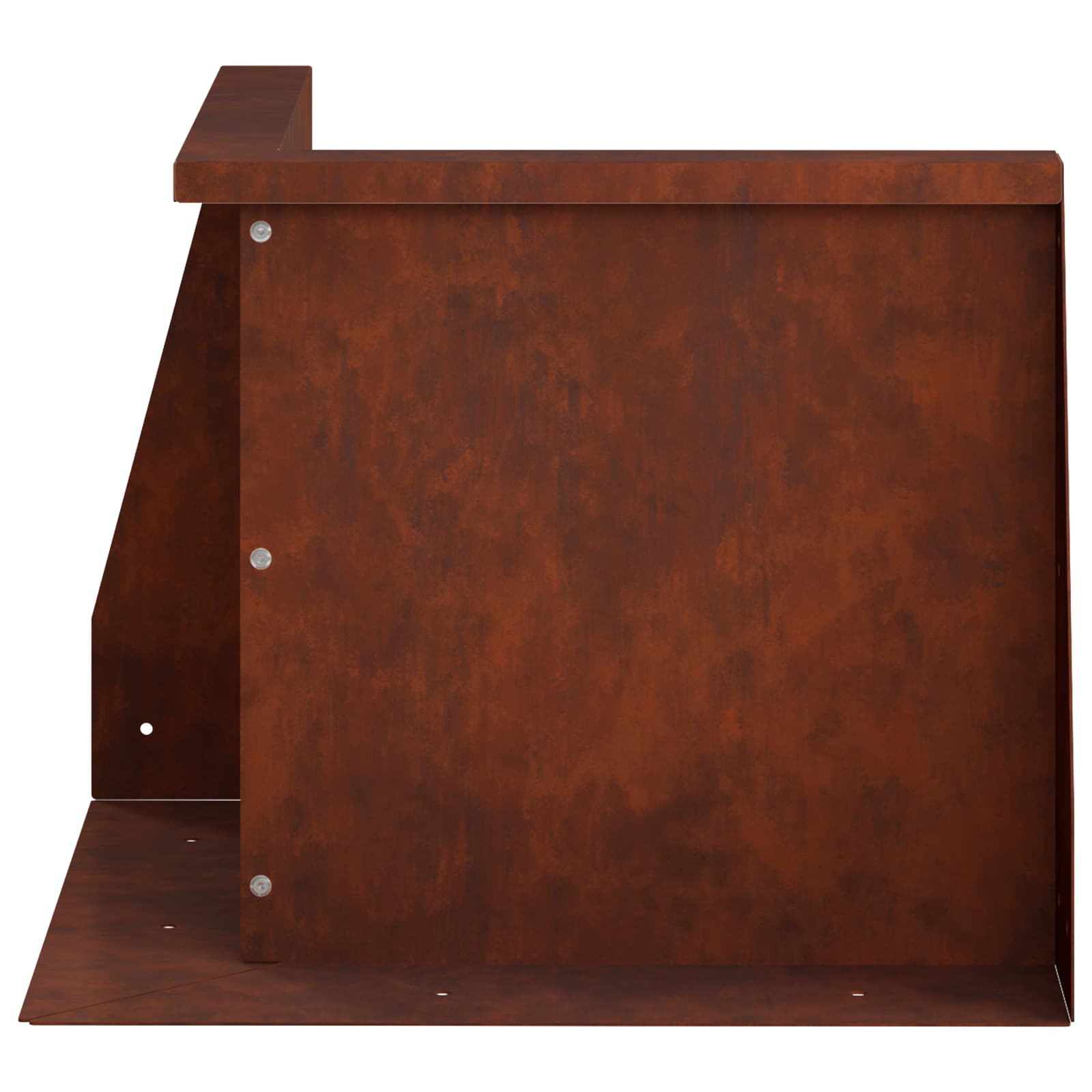 Retaining Wall 50 x 50 x 30 cm Weathering Steel Rusty