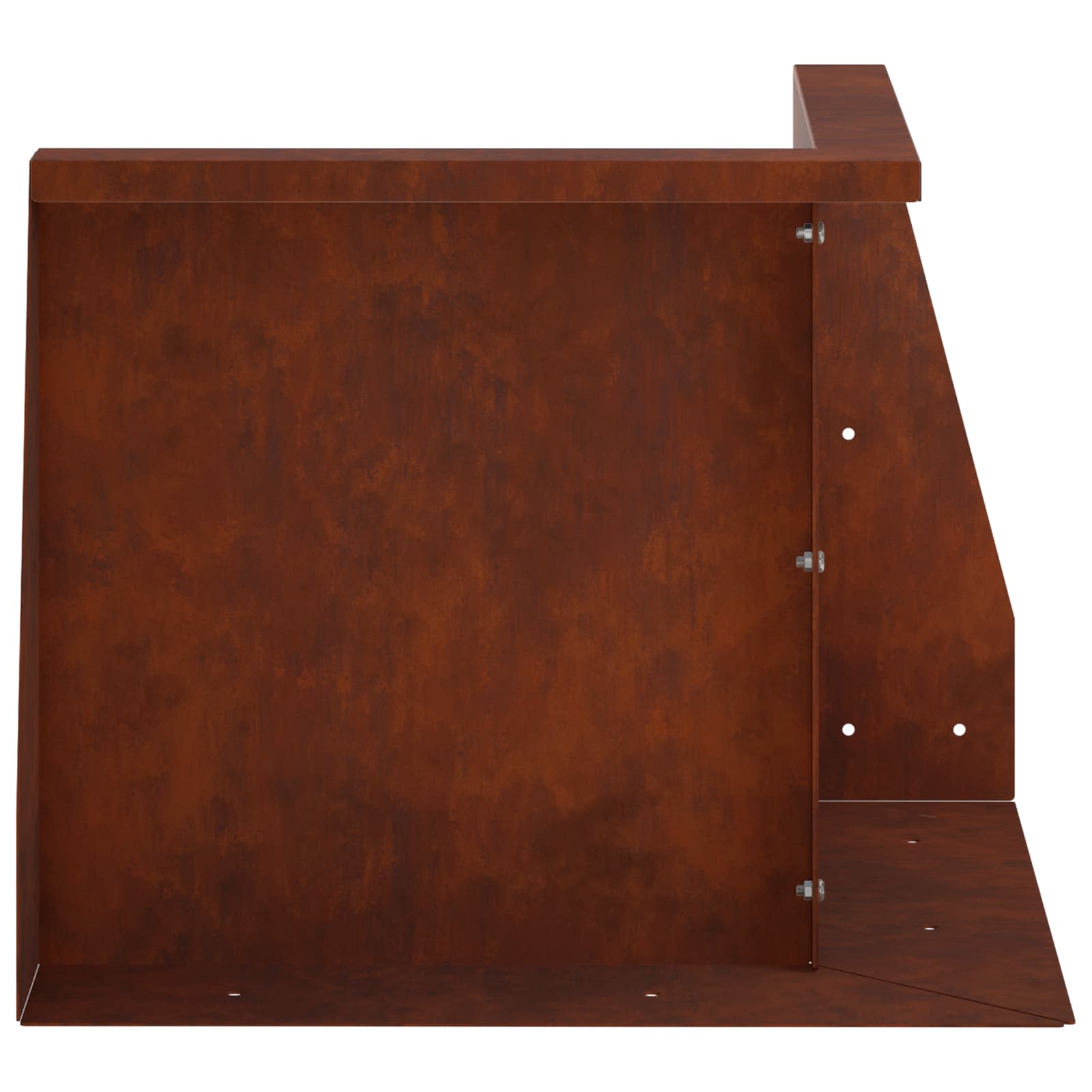 Retaining Wall 50 x 50 x 50 cm Weathering Steel Rusty