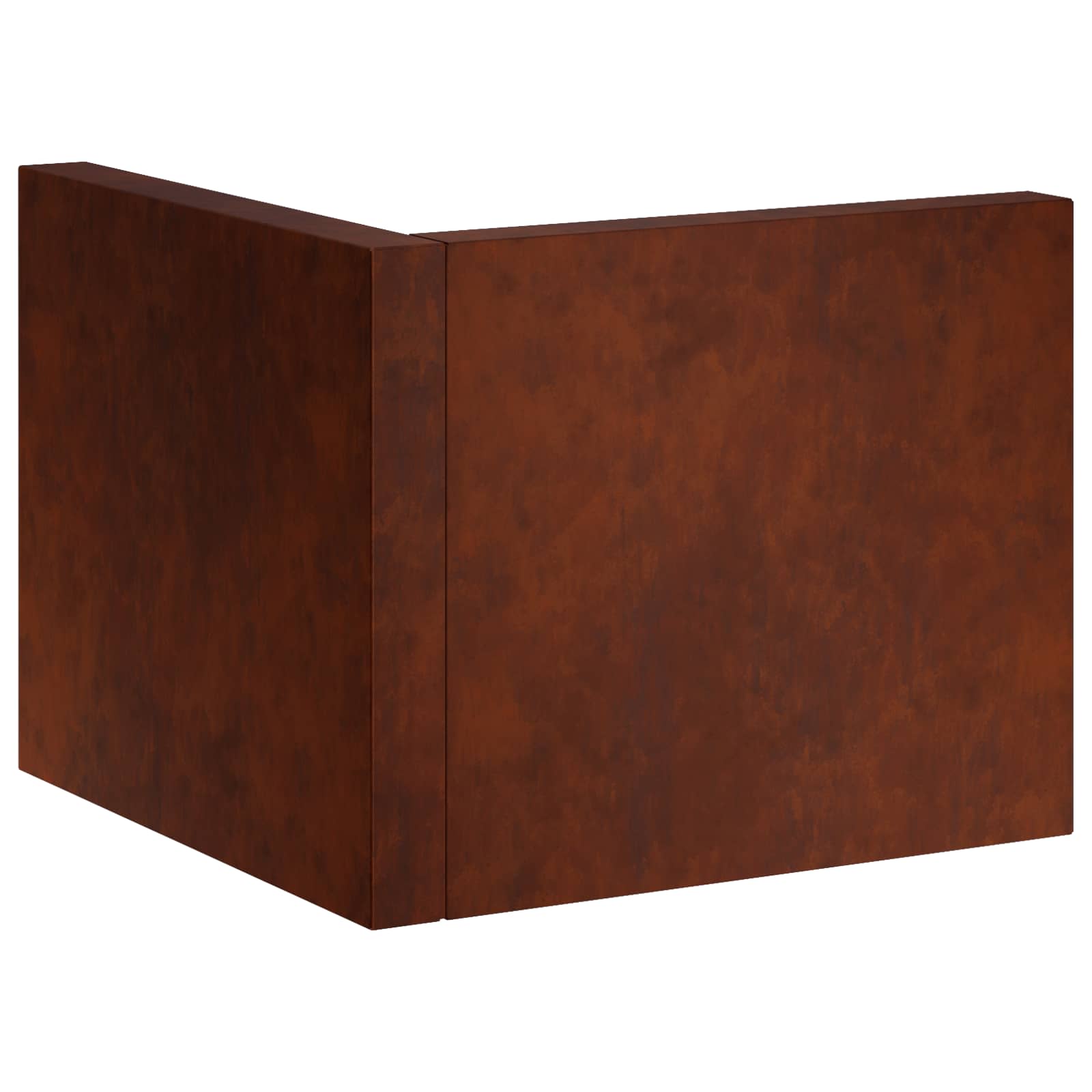 Retaining Wall 2 pcs 50 x 50 x 30 cm Weathering Steel Rusty