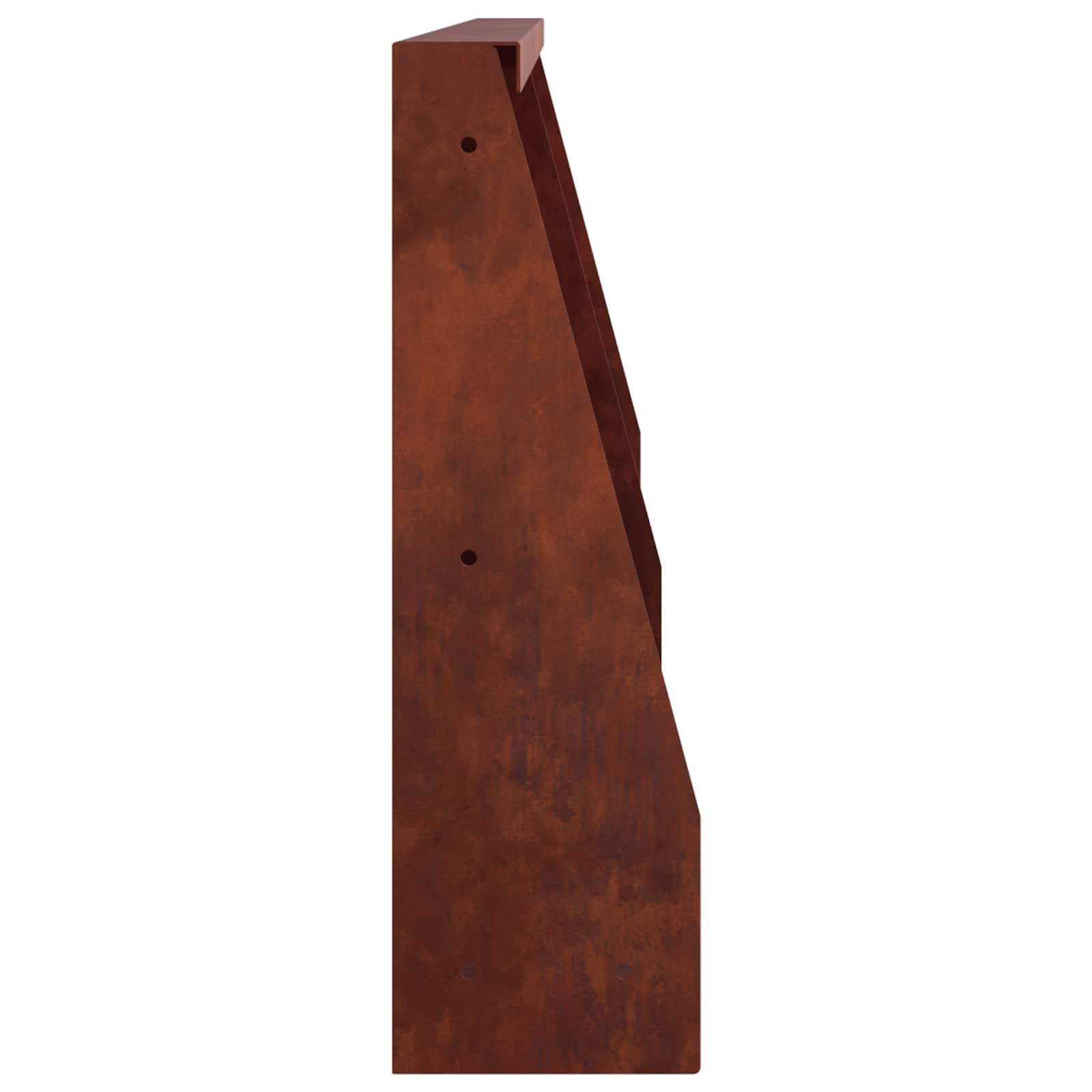 Retaining Wall 2 pcs 40 x 12 x 50 cm Weathering Steel Rusty