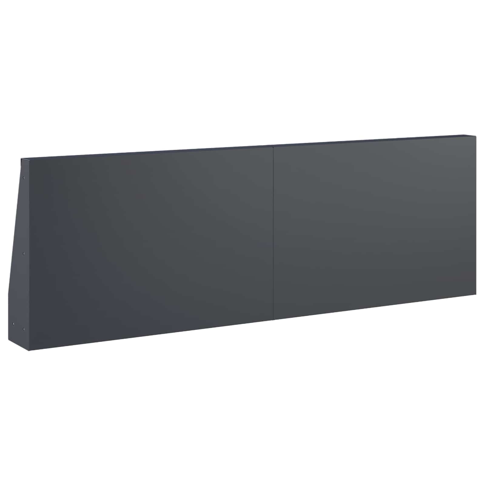Retaining Wall 2 pcs 60 x 12 x 30 cm Steel Anthracite
