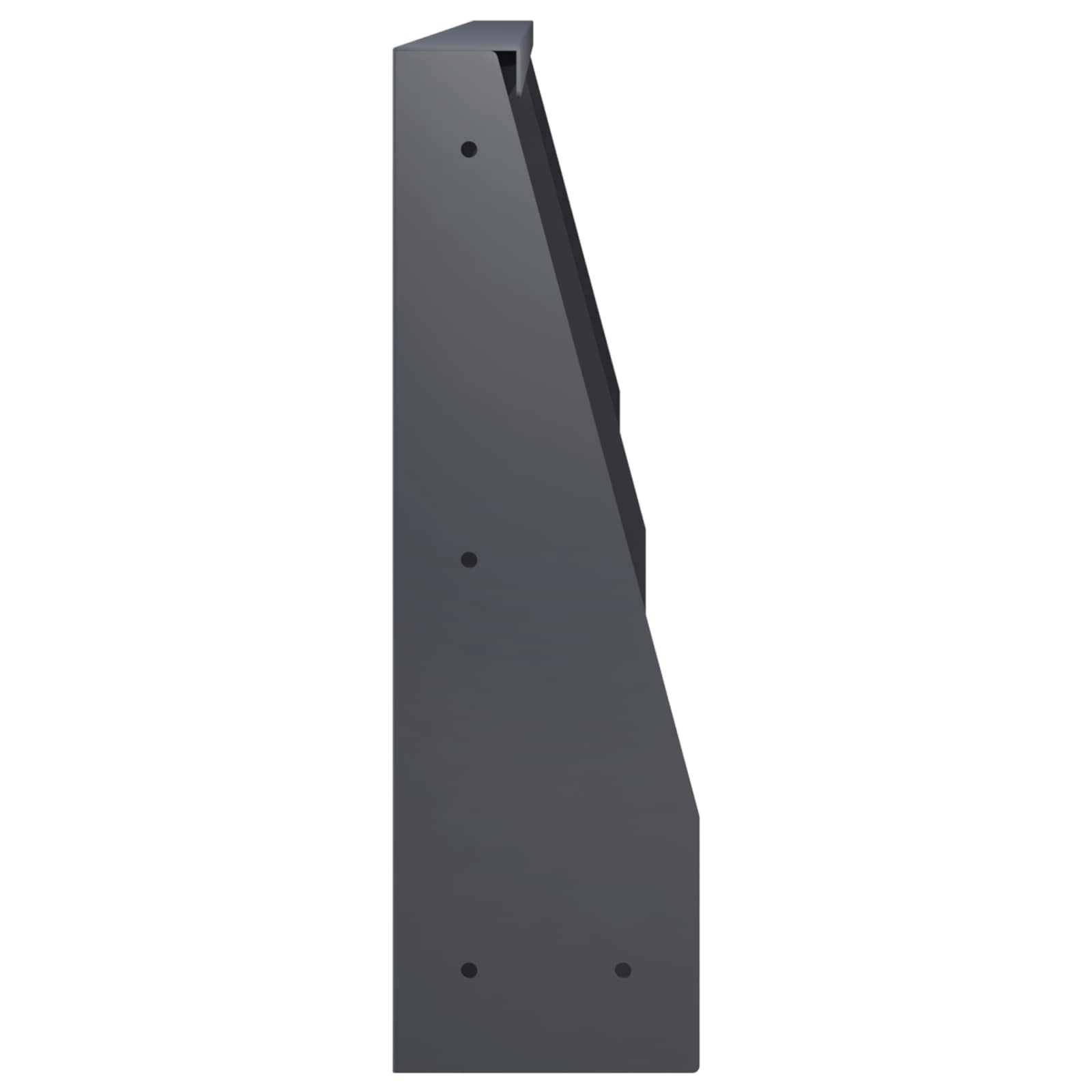 Retaining Wall 2 pcs 60 x 12 x 50 cm Steel Anthracite