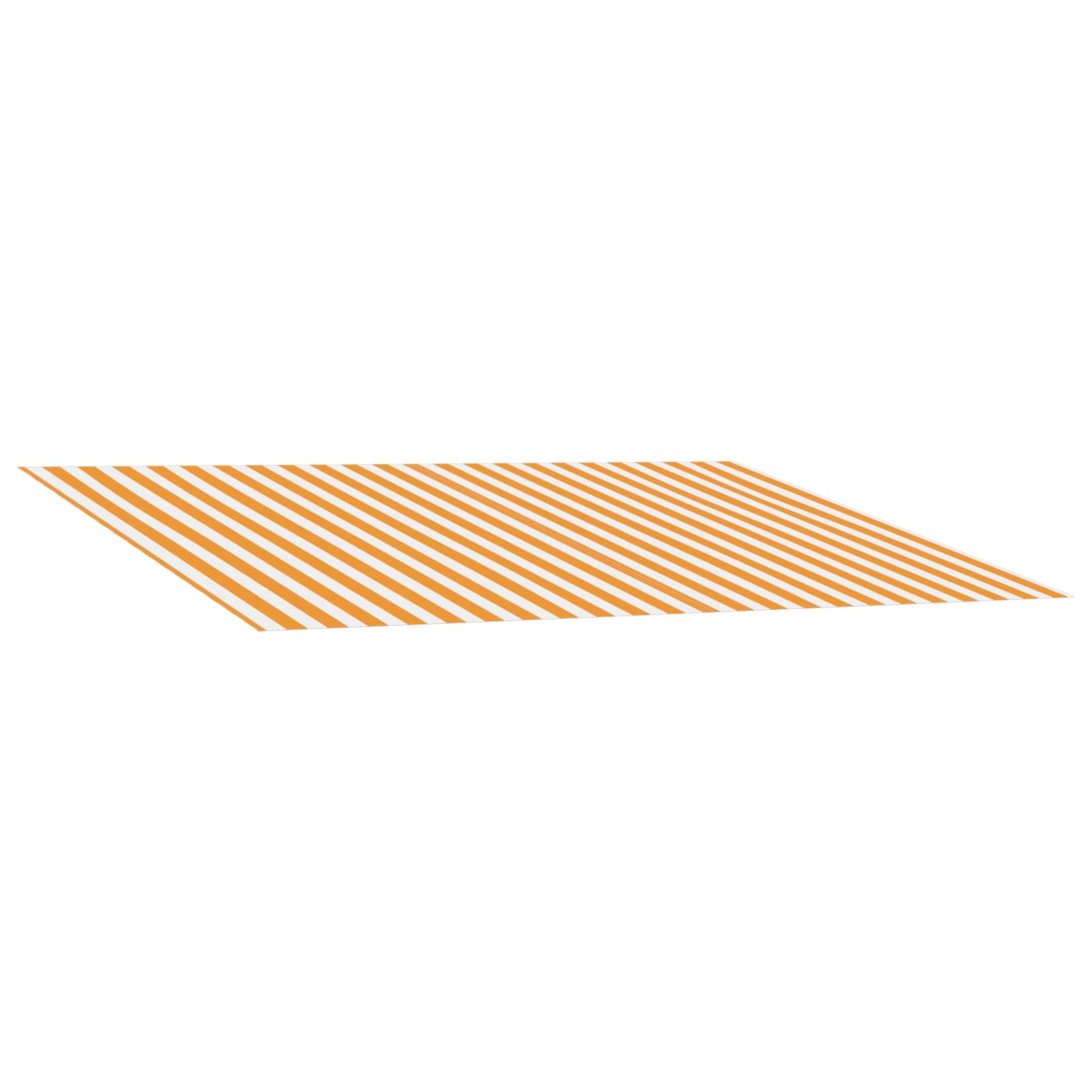 Awning Replacement Fabric Yellow and White 300 x 250 cm