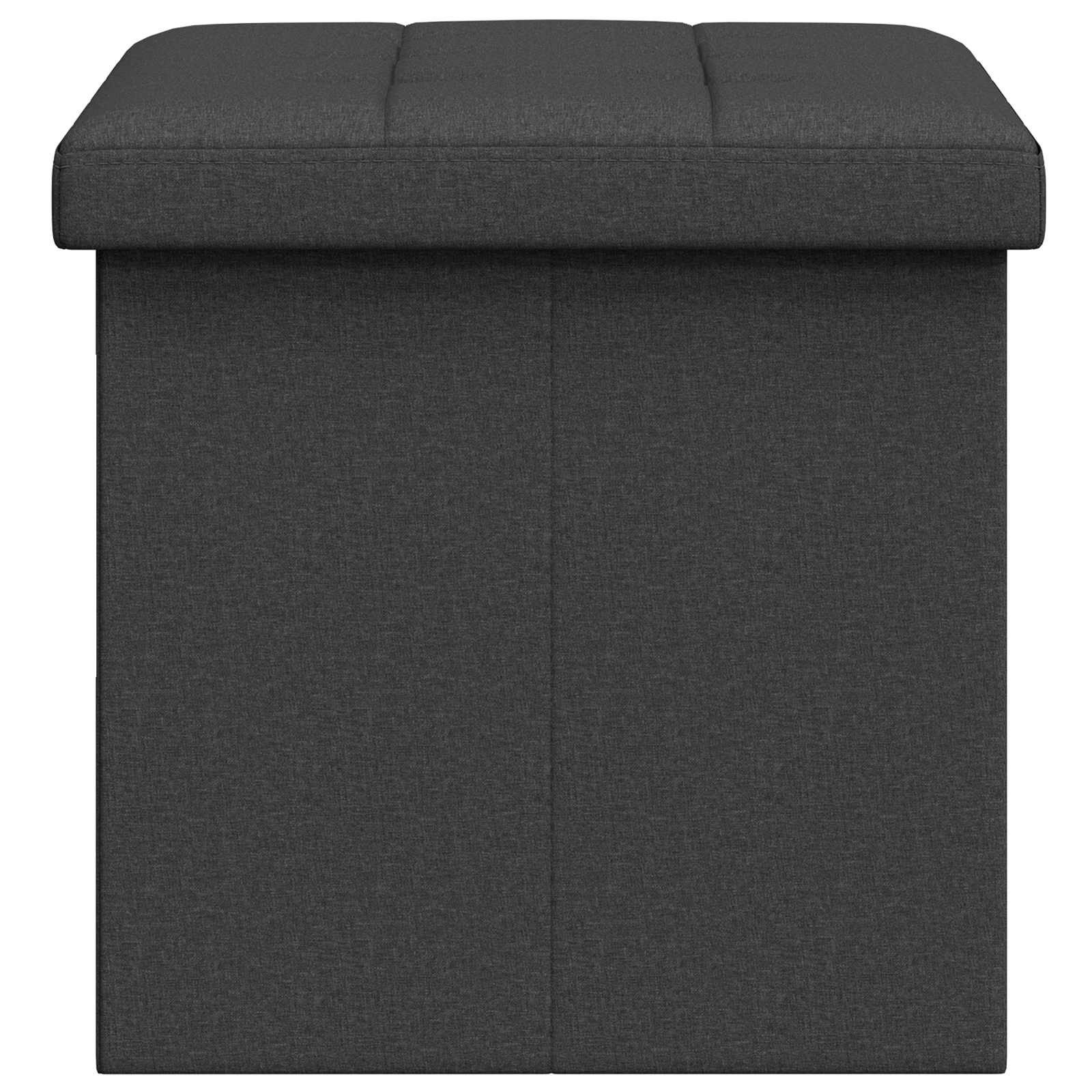 Foldable Storage Bench Dark Grey 180 kg 80 L 77 x 38 x 38 cm