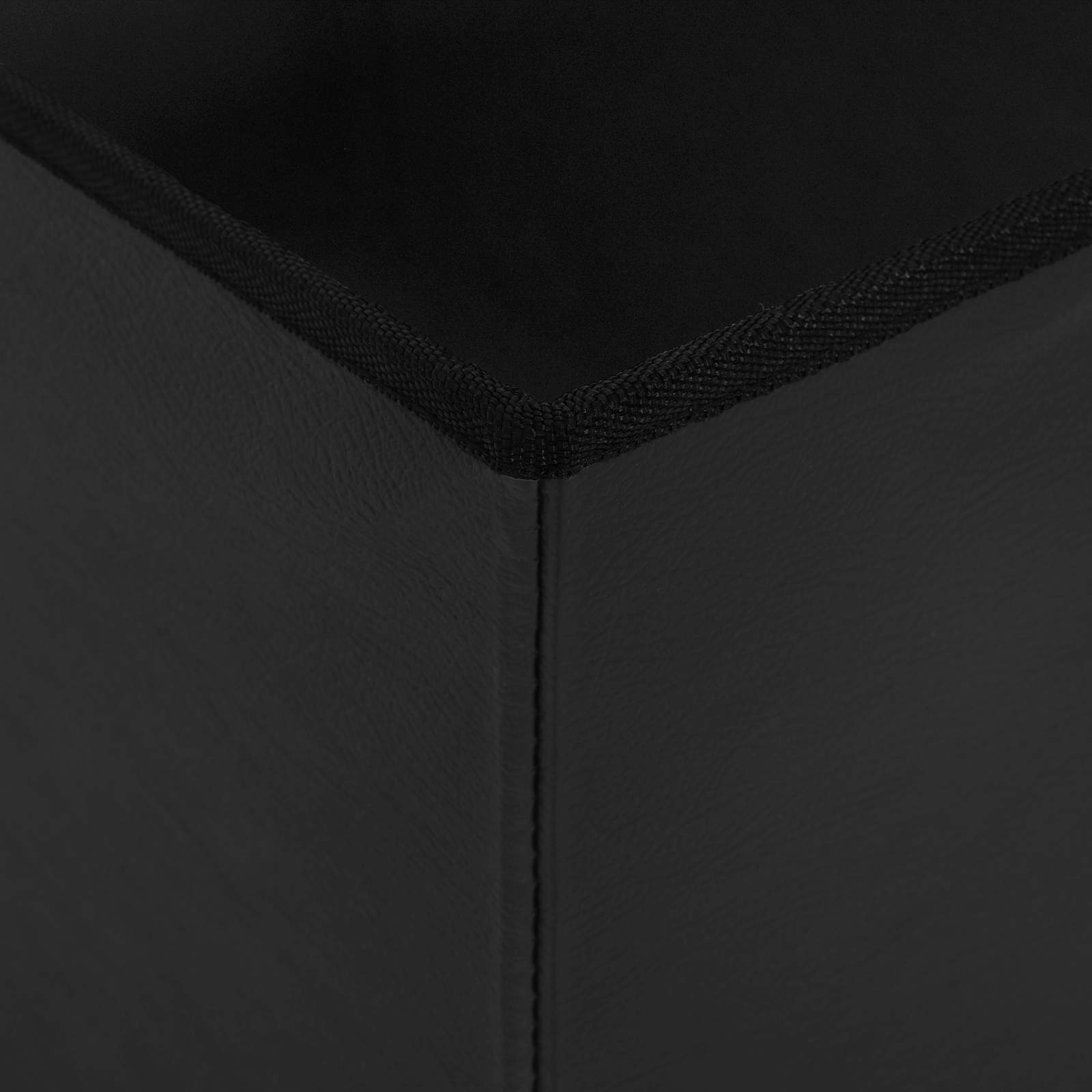 Foldable Storage Bench Black 180 kg 80 L 77 x 38 x 38 cm PVC
