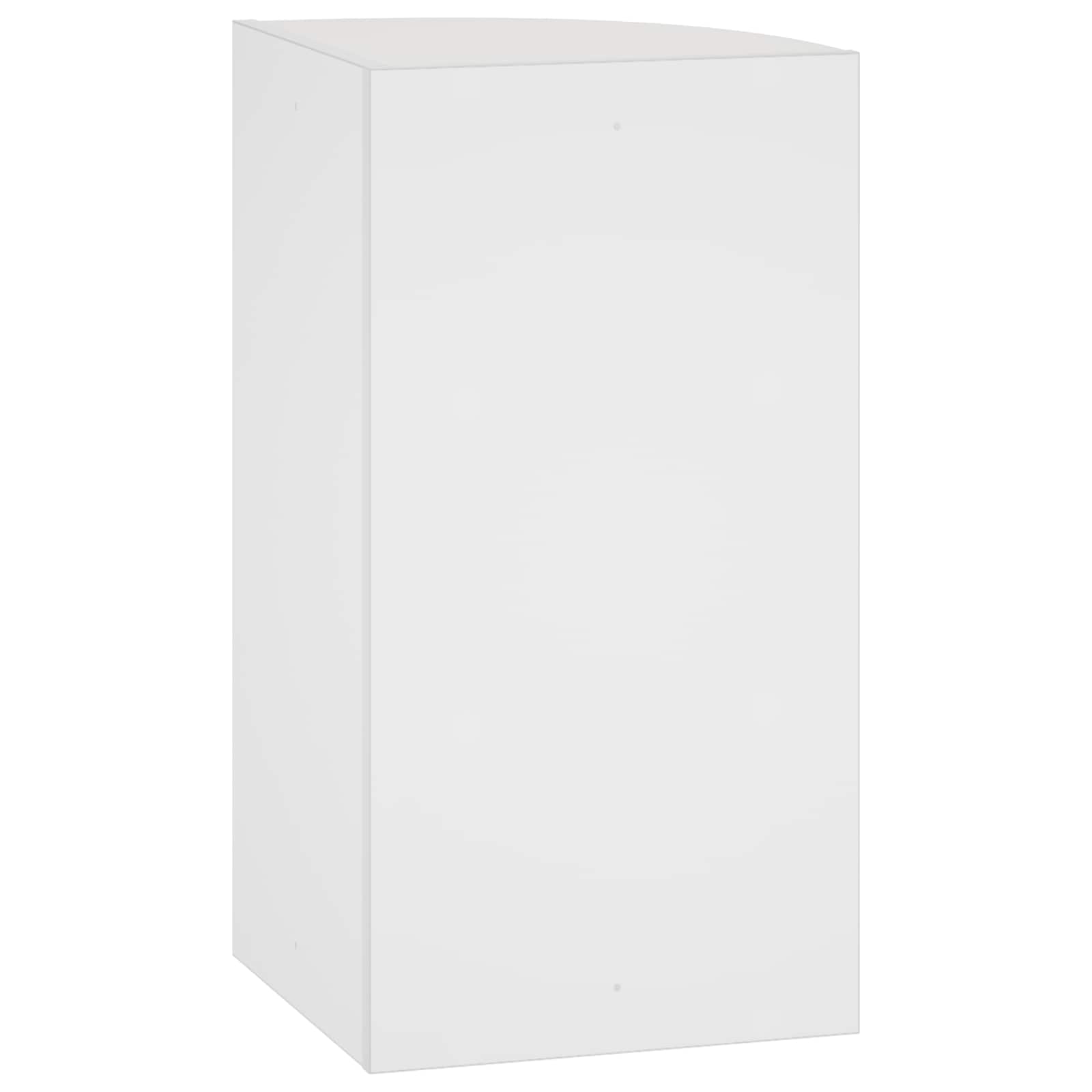Wall Mounted Corner Shelf 3-Tier 31.5 x 31 x 60 cm White