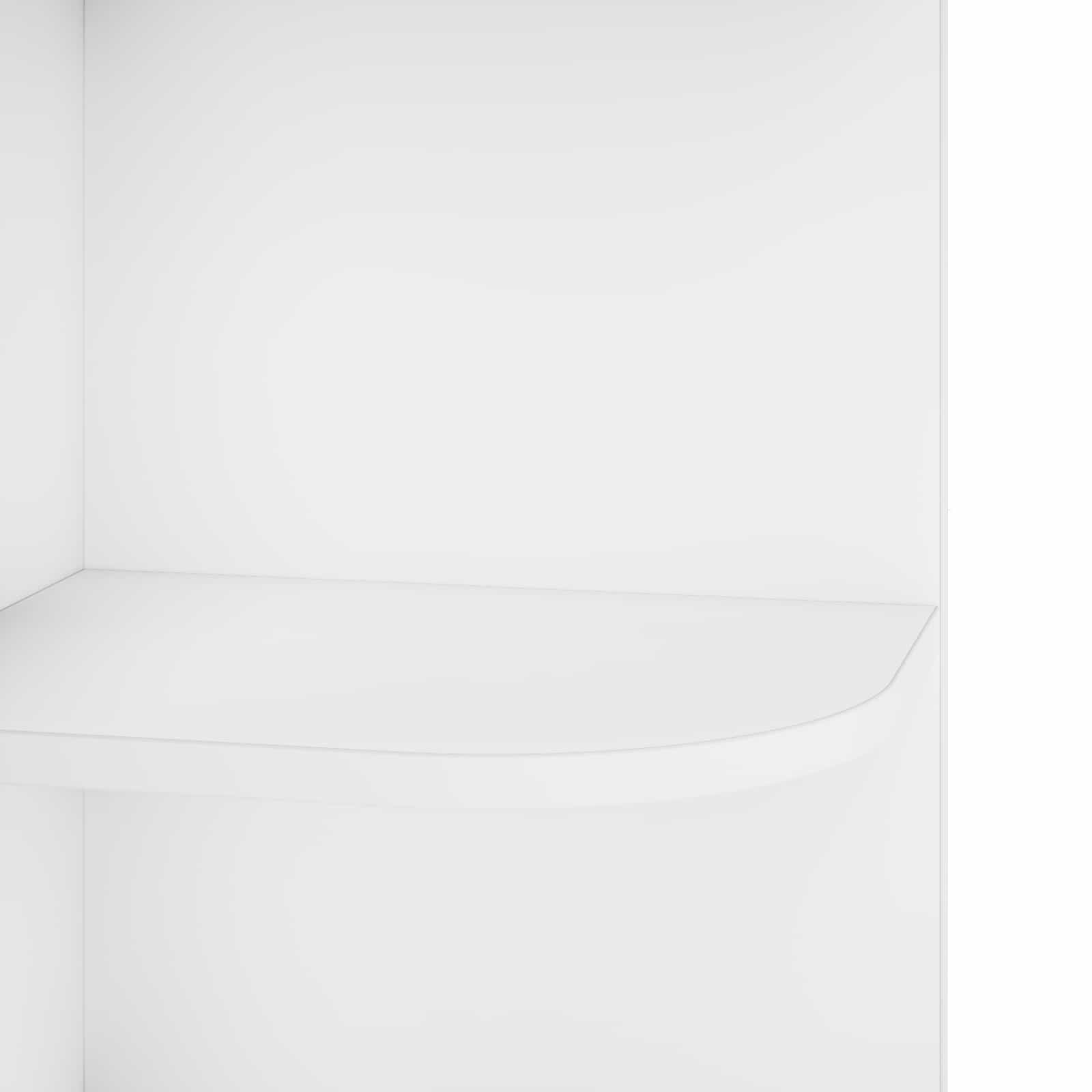 Corner Shelf 5-Tier 25 x 31 x 131 cm Engineered Wood White
