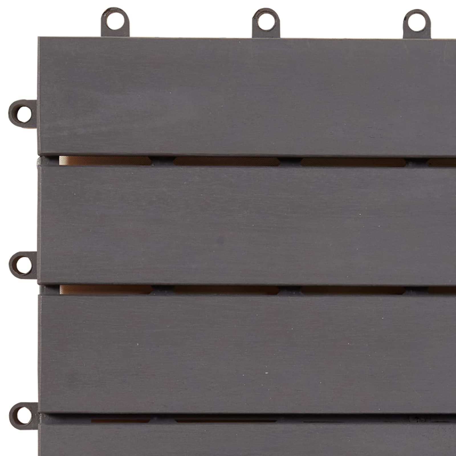 Decking Tile 30 pcs Grey 30 x 30 cm Acacia Hardwood