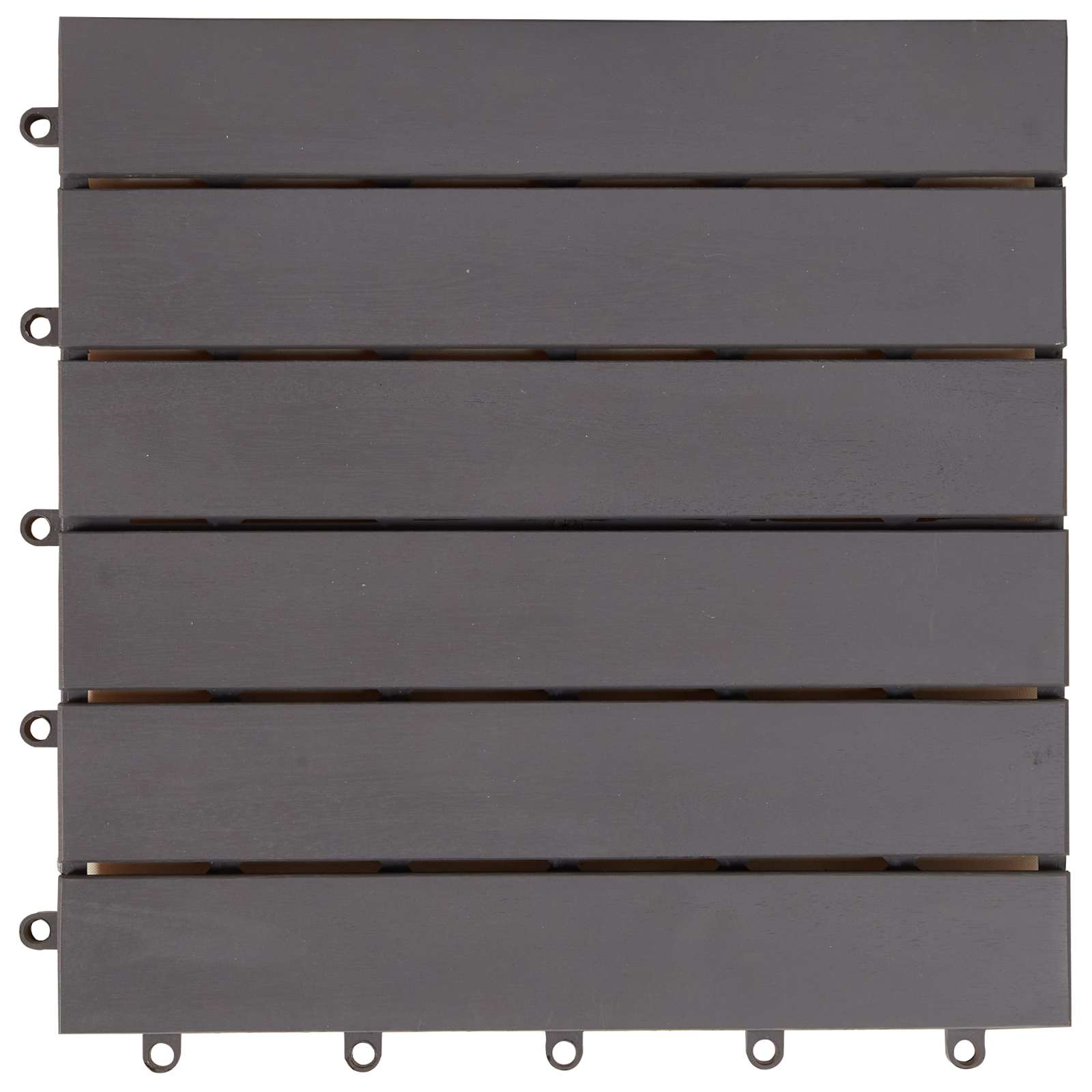 Decking Tile 30 pcs Grey 30 x 30 cm Acacia Hardwood