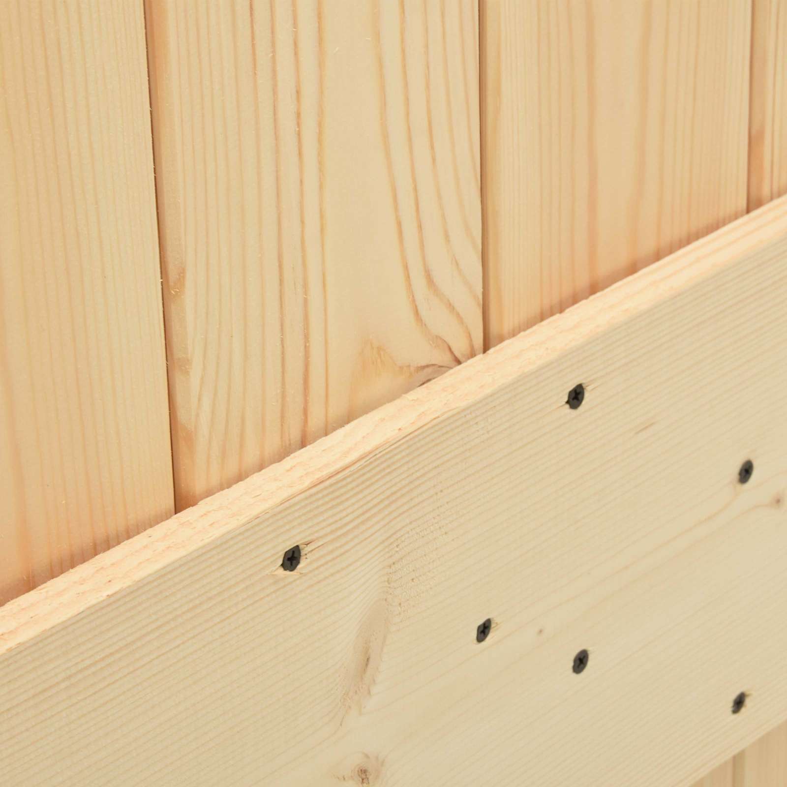 Sliding Door 2 pcs 90 x 210 cm Solid Pine Wood