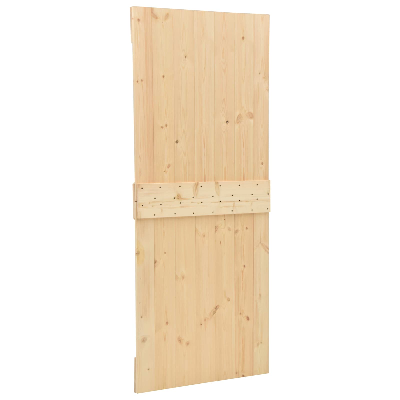 Sliding Door 2 pcs 90 x 210 cm Solid Pine Wood