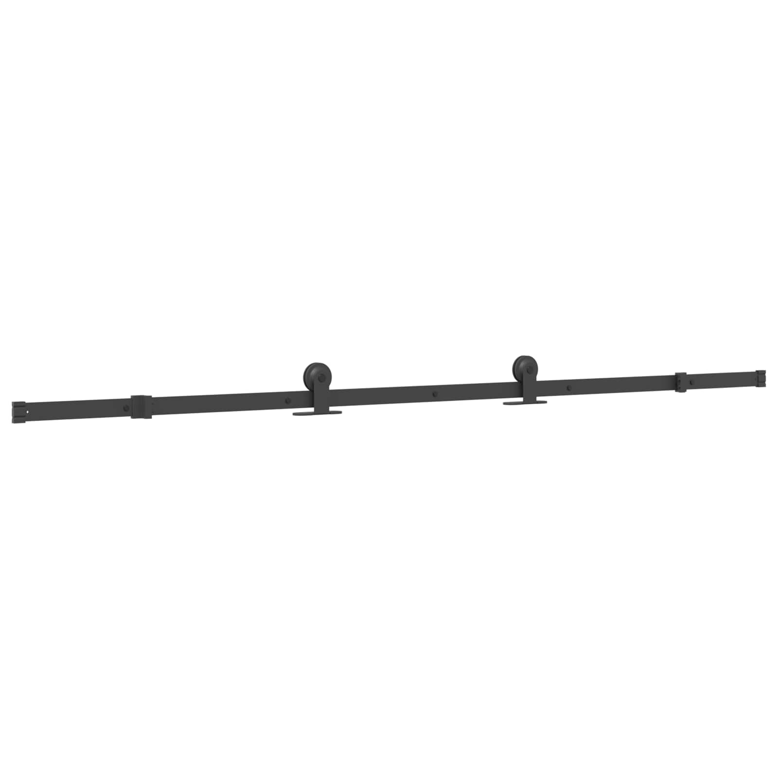 Sliding Door NARVIK Natural and Black 95 x 210 cm (213.5 cm)