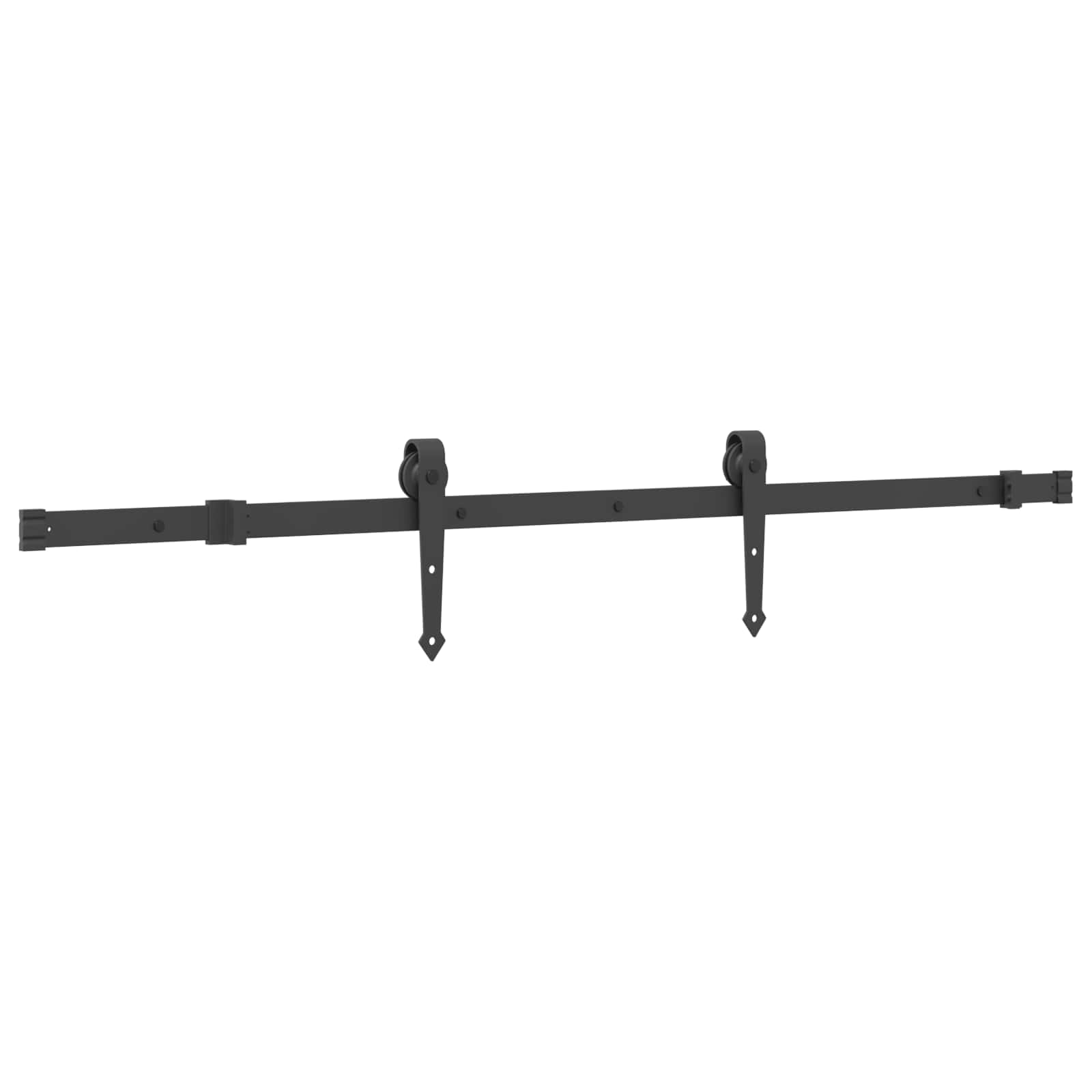 Sliding Door NARVIK Natural and Black 85 x 210 cm (152.5 cm)
