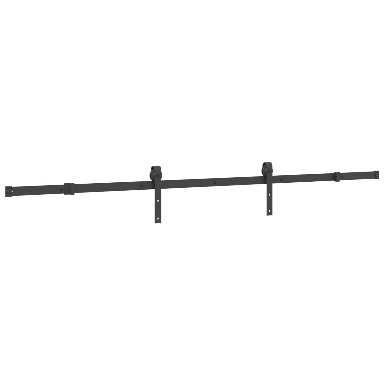 Sliding Door NARVIK Natural and Black 90 x 210 cm (213.5 cm)