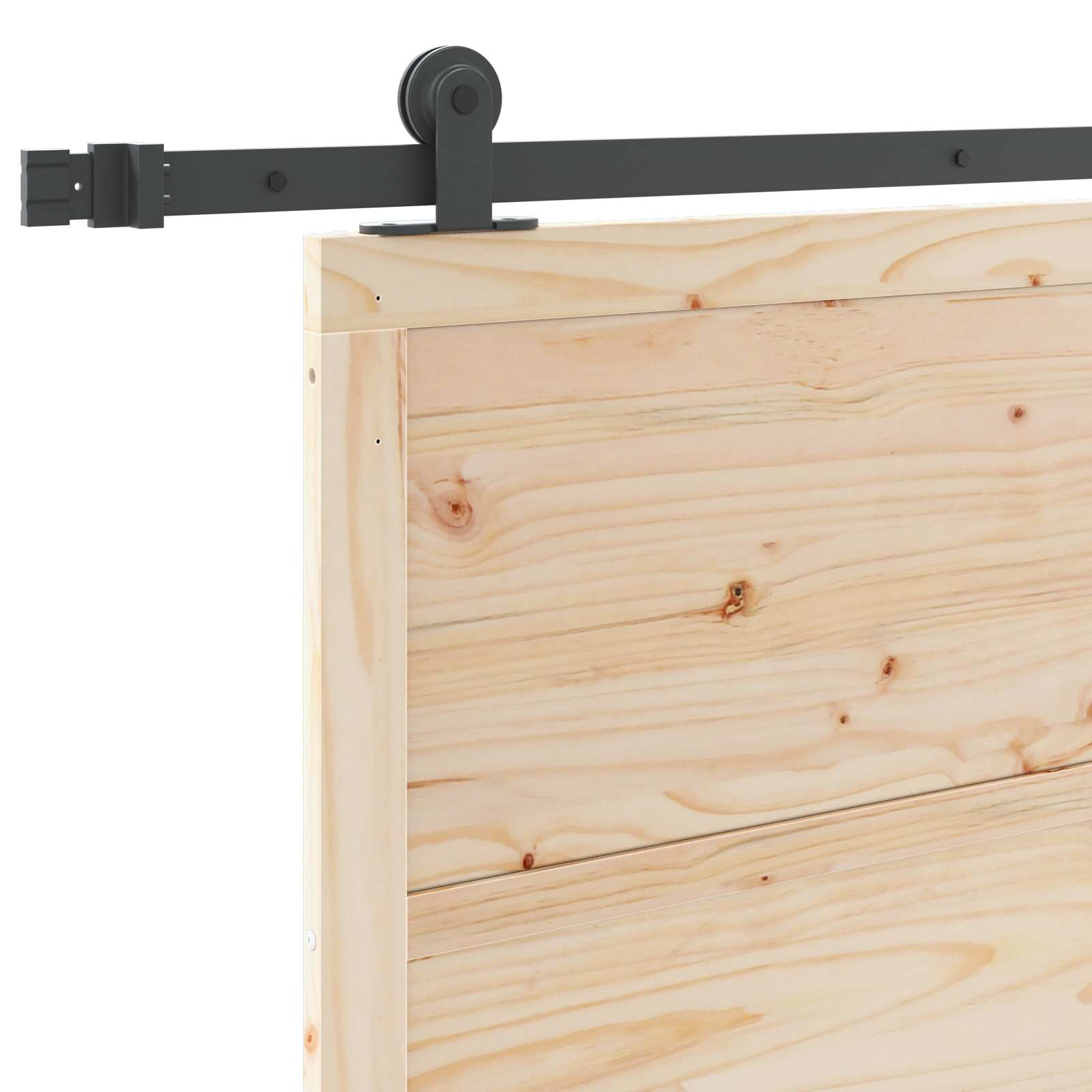 Sliding Door Natural 100 x 208 cm Solid Pine Wood
