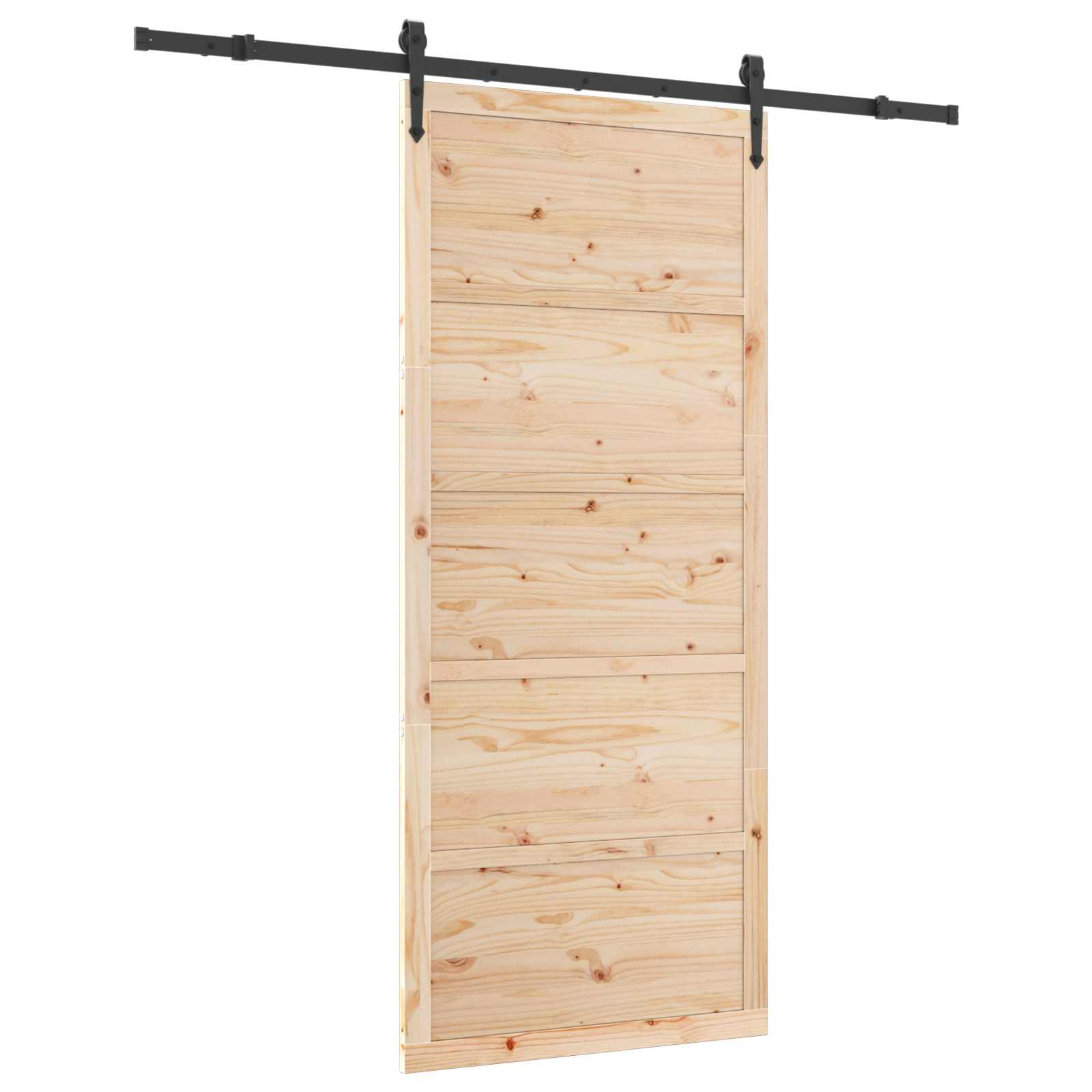 Sliding Door Natural 80 x 208 cm Solid Pine Wood