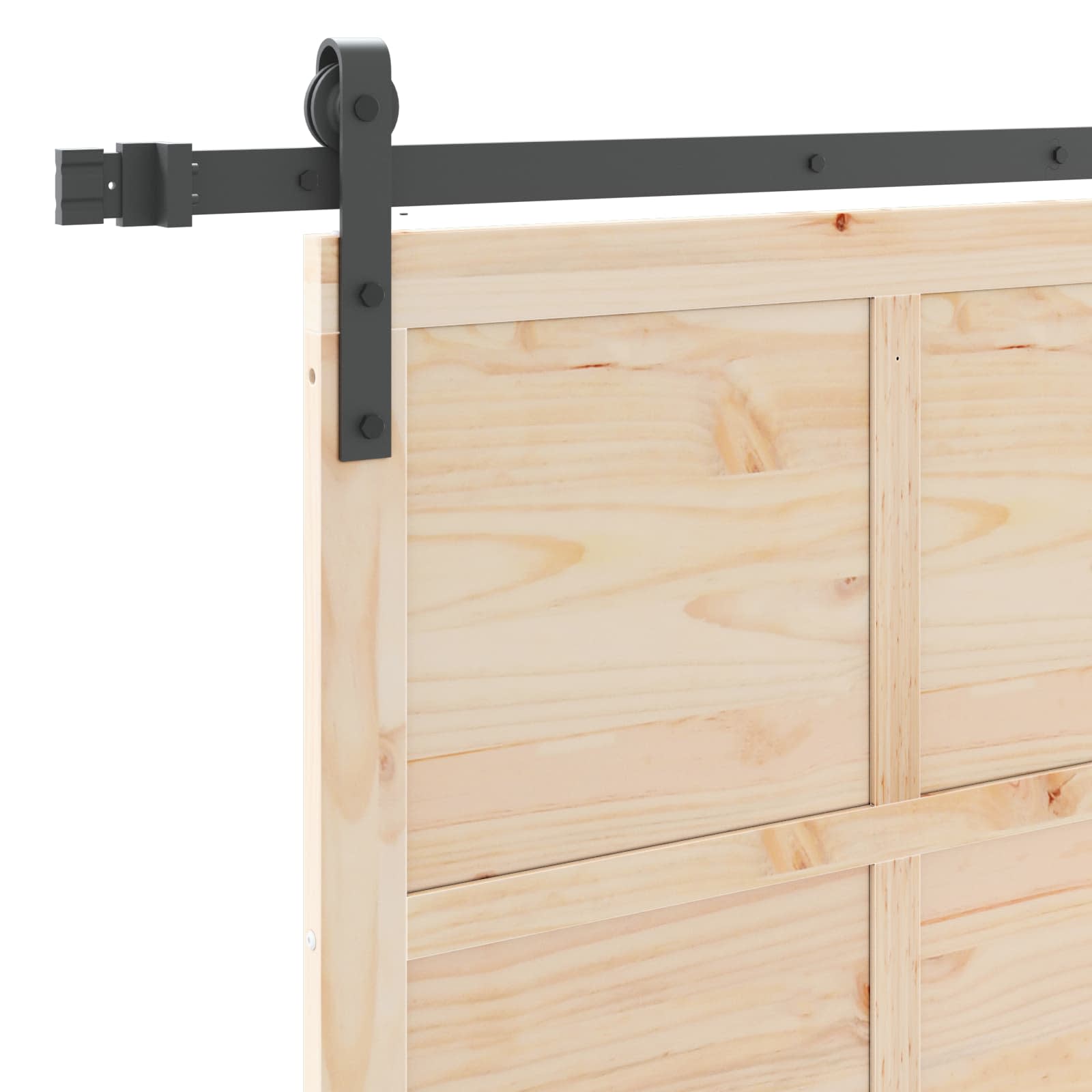 Sliding Door Natural 90 x 208 cm Solid Pine Wood