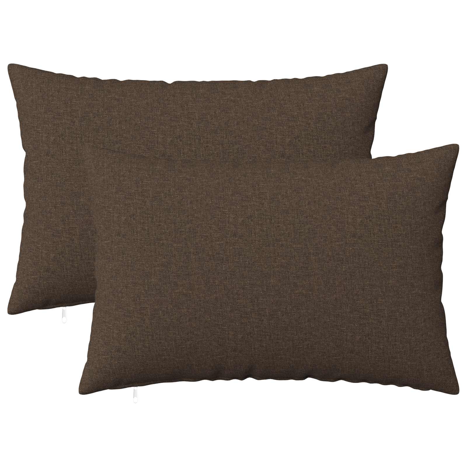 Cushion with Pillow HEERLEN 2 pcs Taupe Fabric
