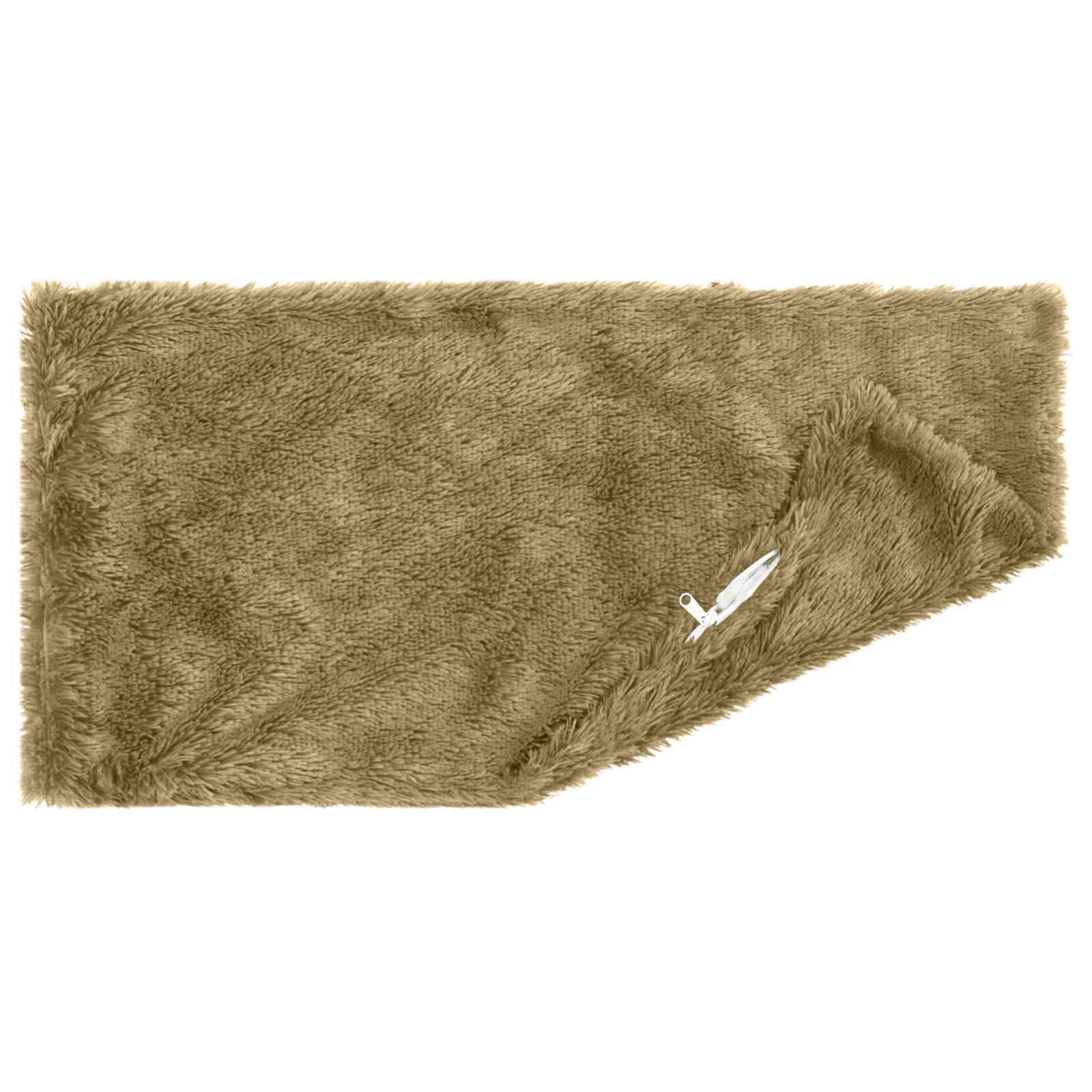 Cushion with Pillow HEERLEN 2 pcs Light Grey PV Fleece