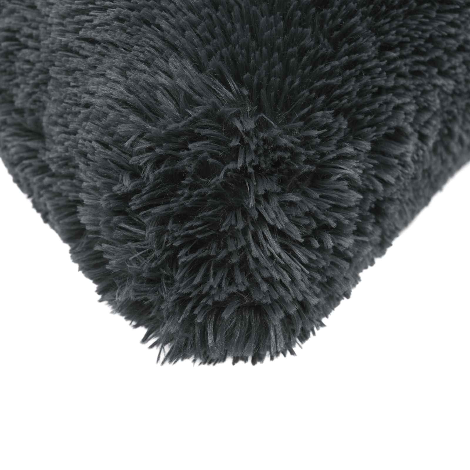 Cushion with Pillow HEERLEN 6 pcs Anthracite PV Fleece