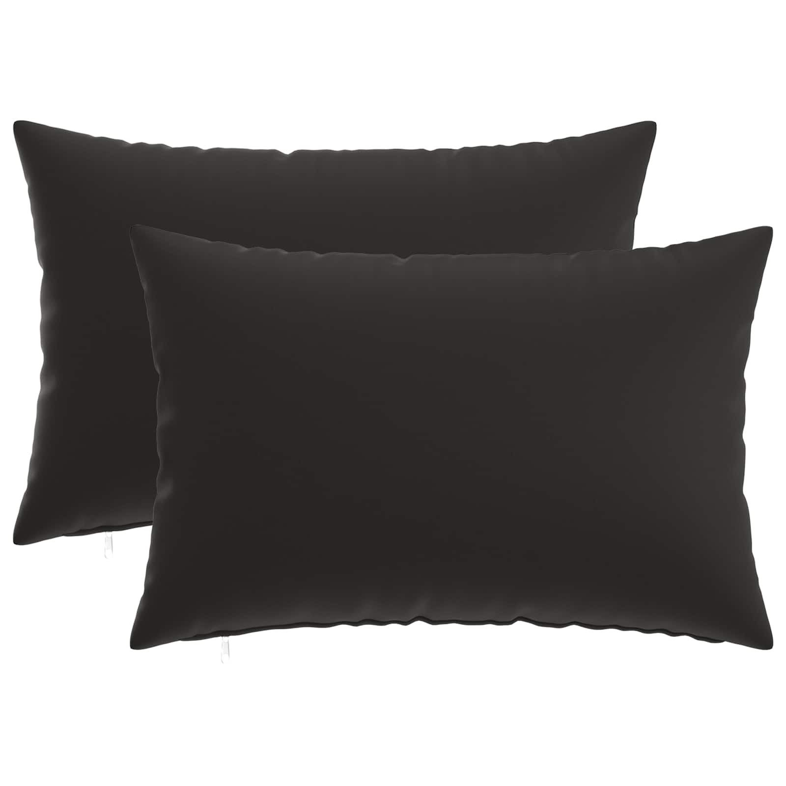 Cushion with Pillow HEERLEN 2 pcs Black Polyester
