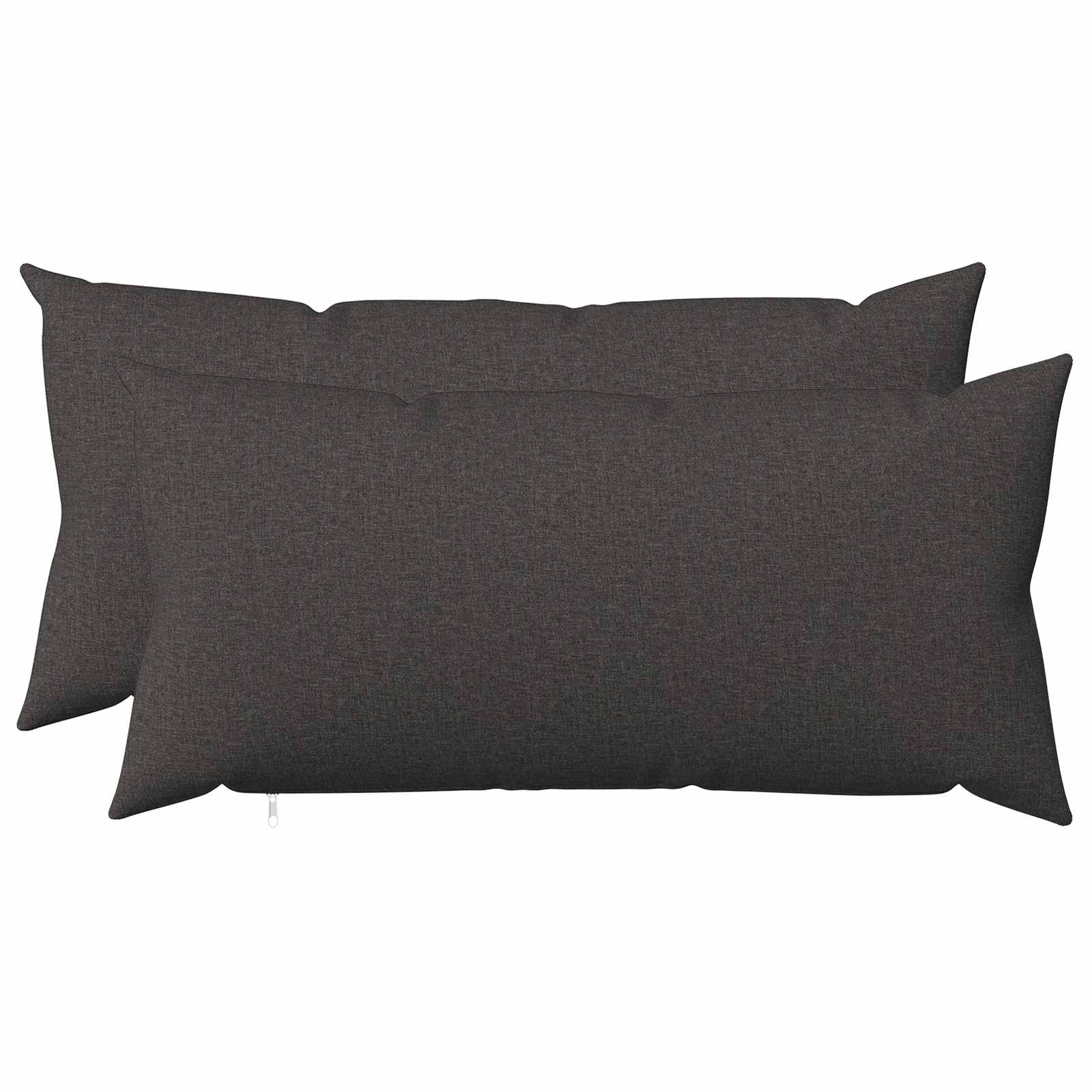 Throw Pillow 2 pcs HEERLEN Dark Grey 40 x 70 cm Fabric