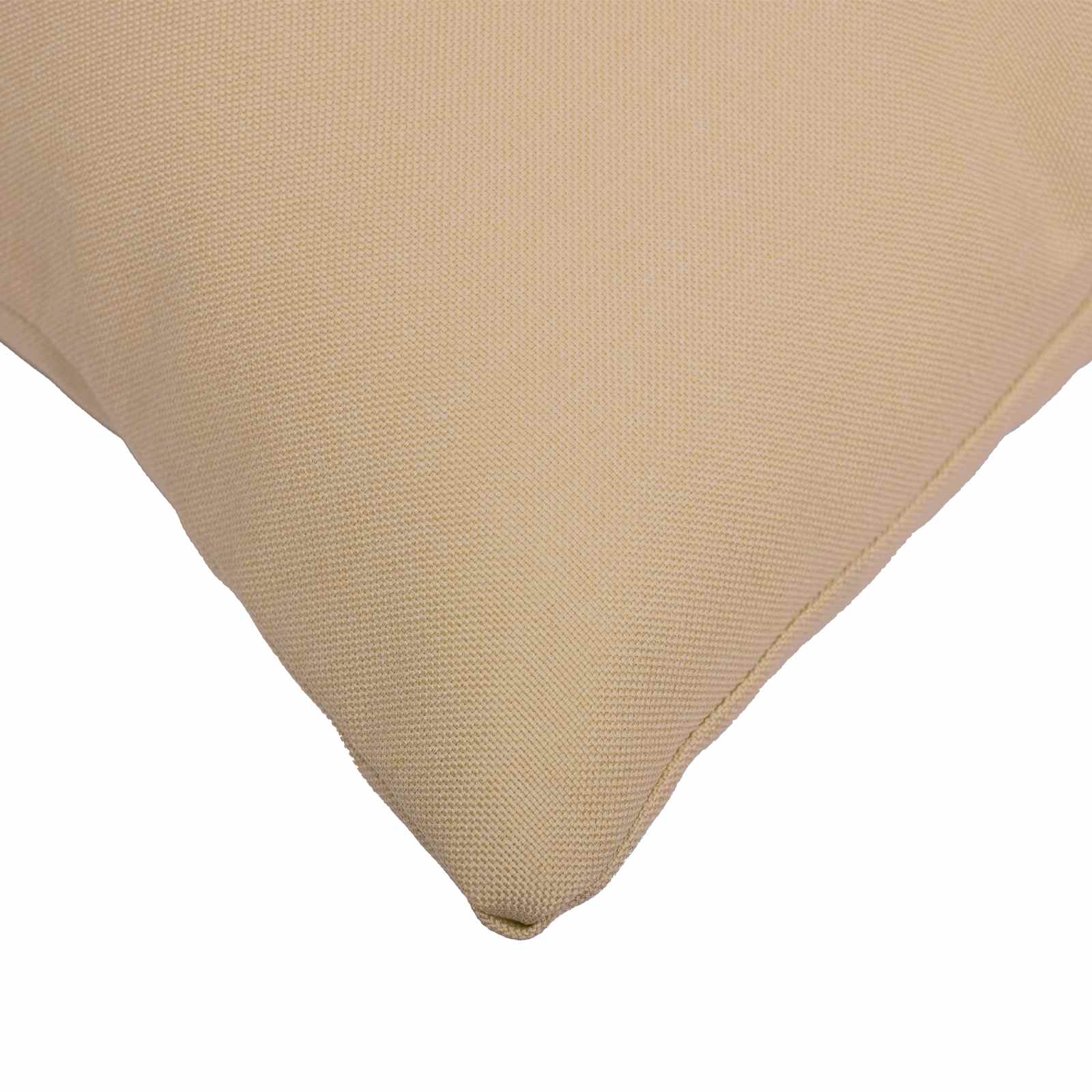 Cushion with Pillow HEERLEN 2 pcs Cream Fabric