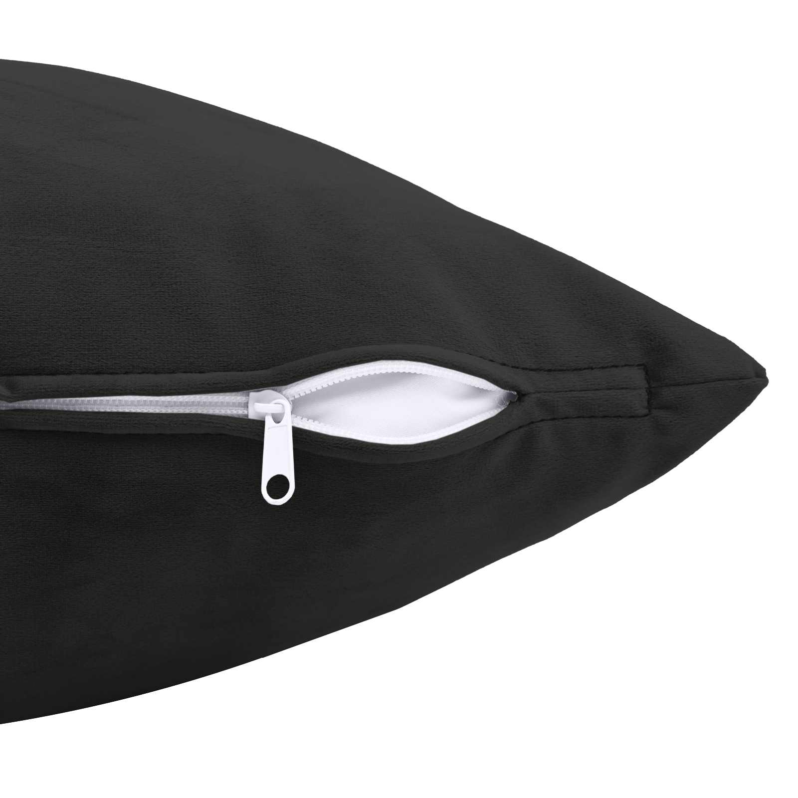 Cushion with Pillow HEERLEN 2 pcs Black Velvet