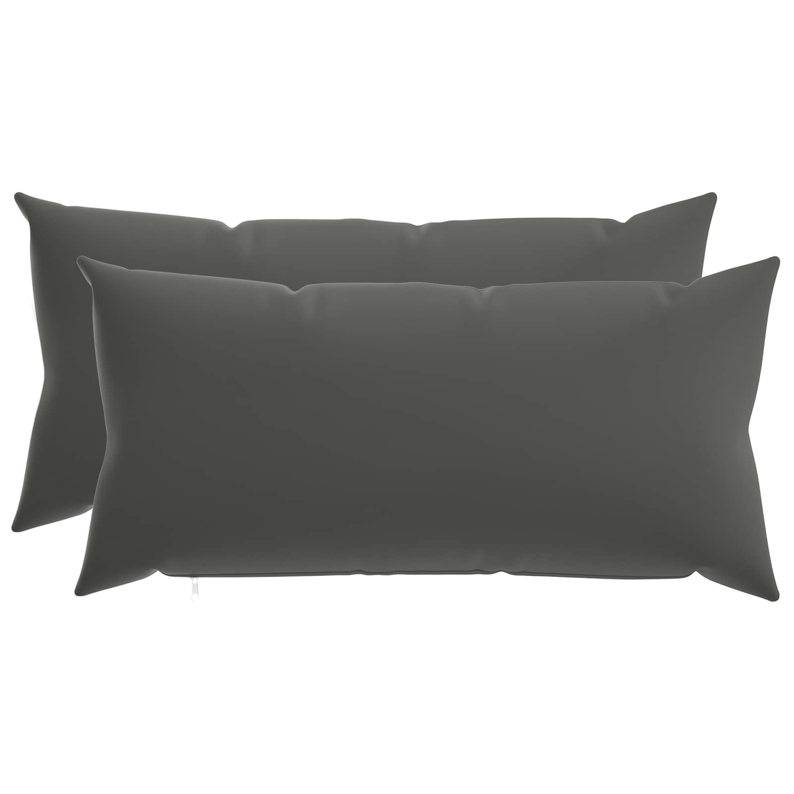 Cushion with Pillow HEERLEN 2 pcs Anthracite Polyester