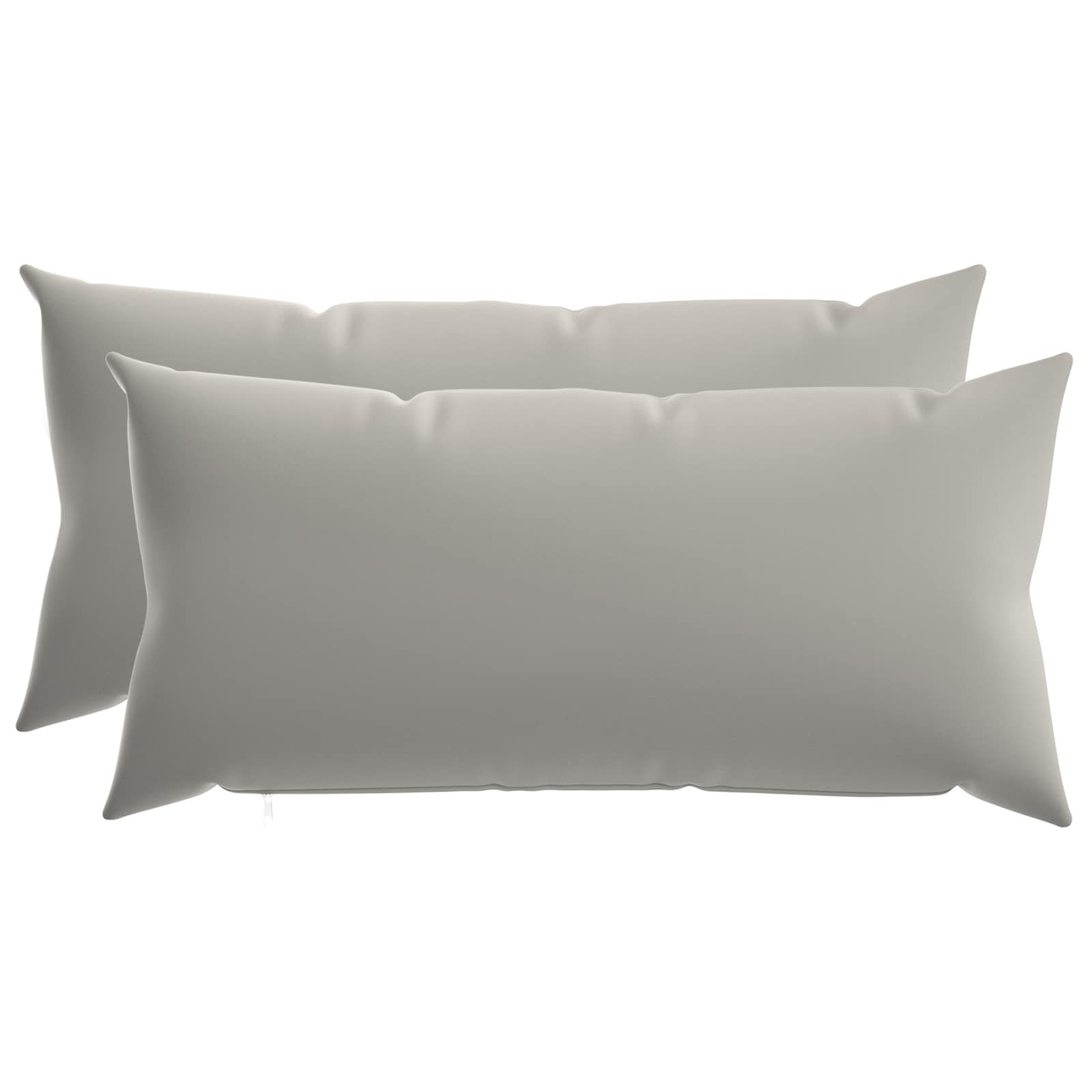 Cushion with Pillow HEERLEN 2 pcs Grey Polyester