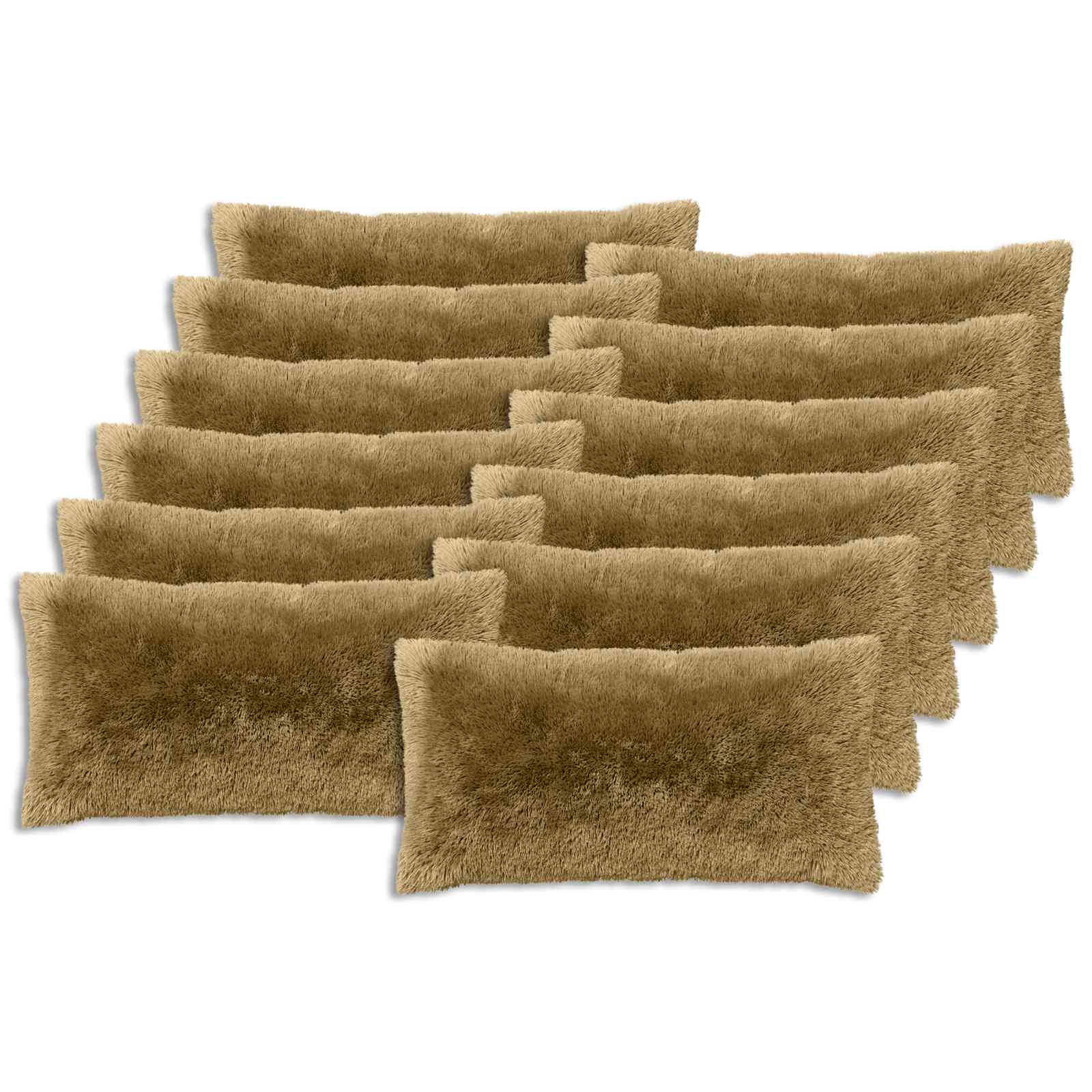 Cushion with Pillow HEERLEN 2 pcs Light Grey PV Fleece