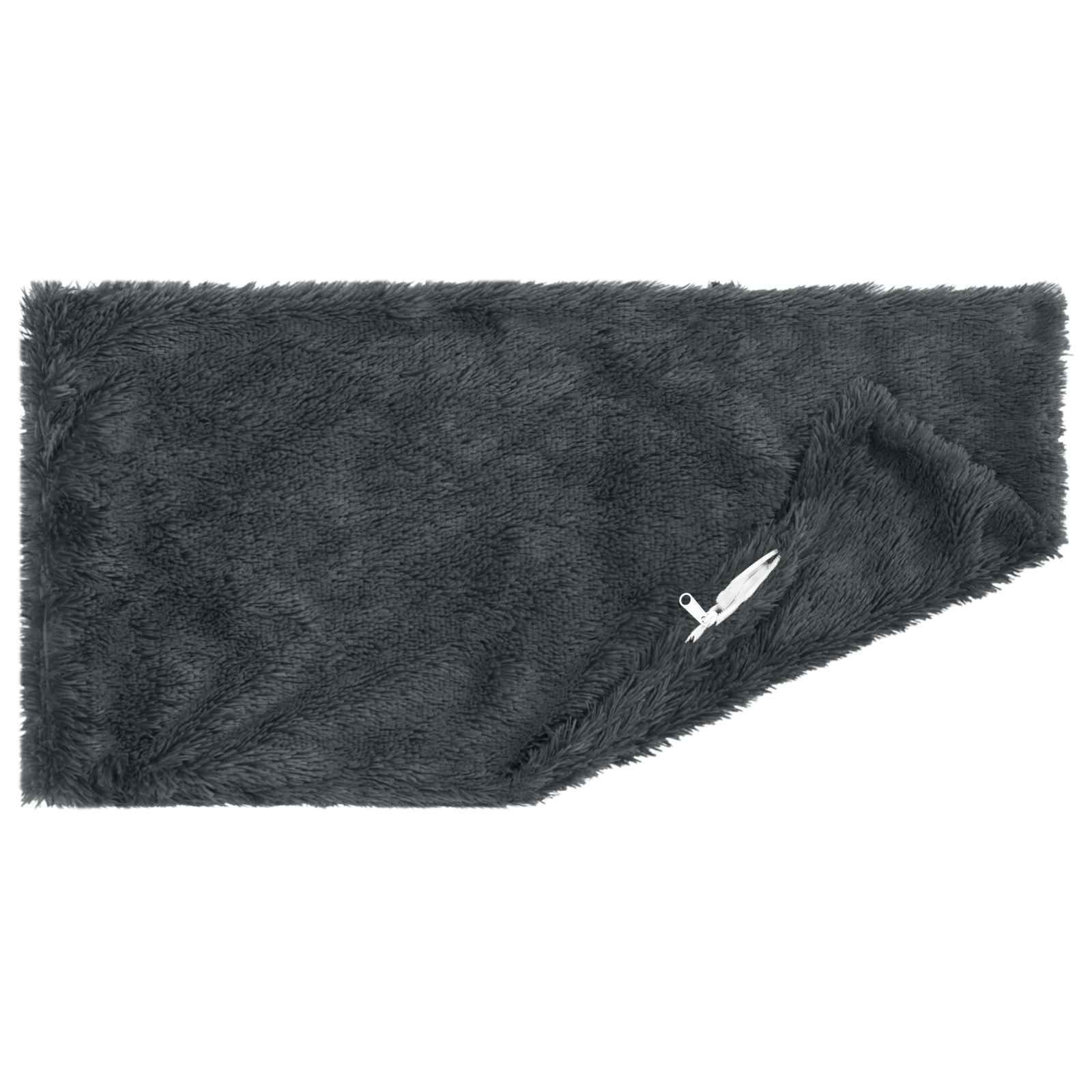 Cushion with Pillow HEERLEN 2 pcs Anthracite PV Fleece