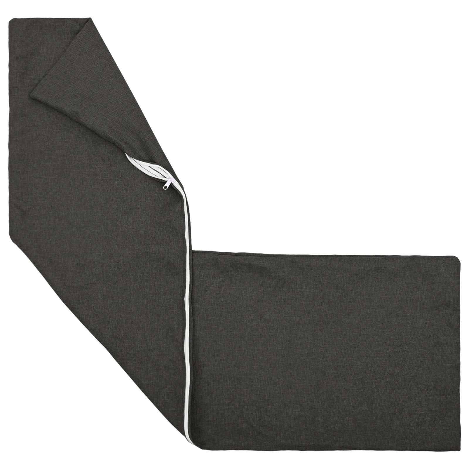 Cushion with Pillow HEERLEN Dark Grey 40 x 145 cm Fabric