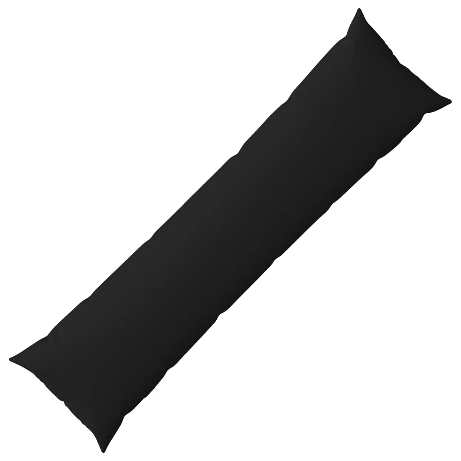 Throw Pillow HEERLEN Black 40 x 145 cm Fabric